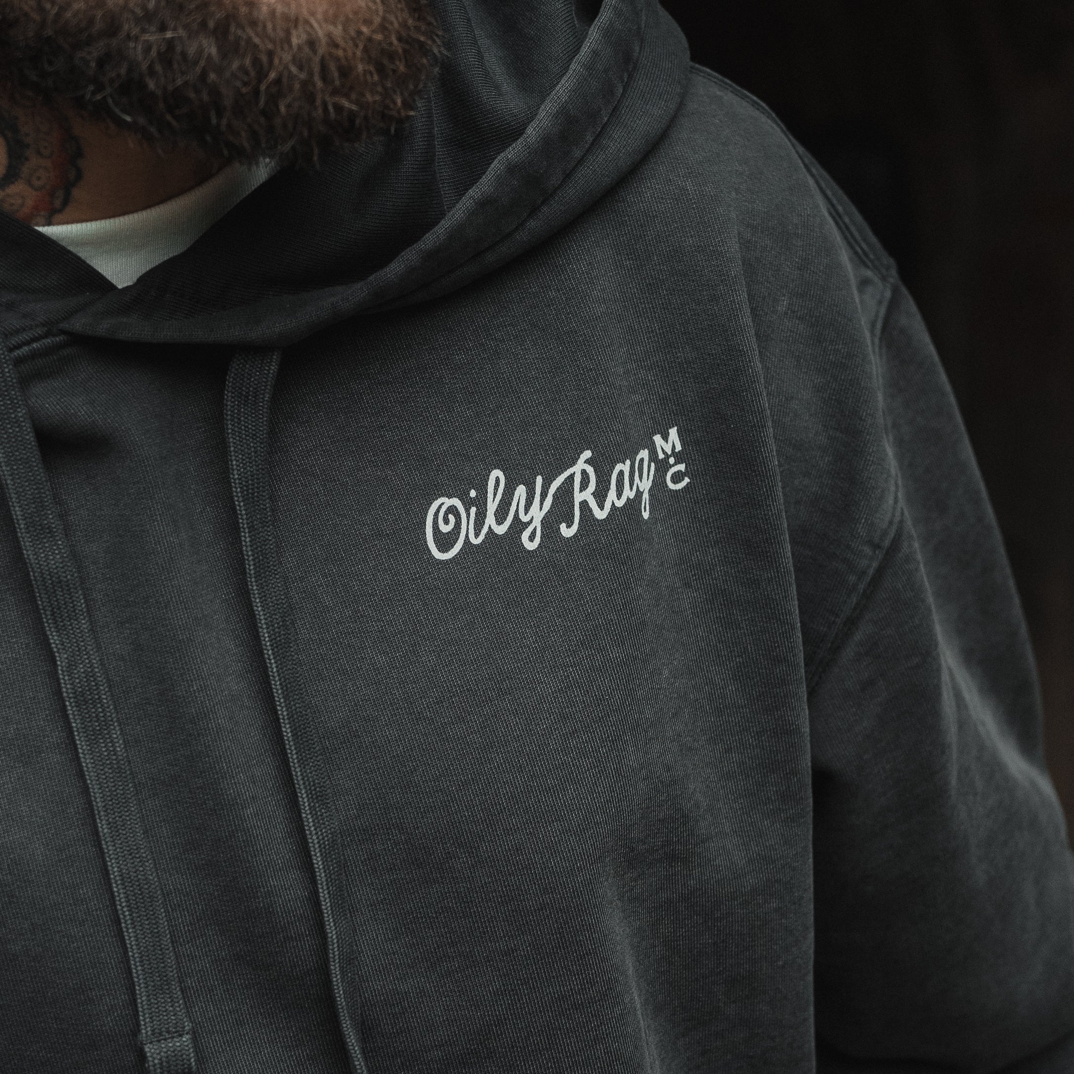 Flame & Fury Oversive Hoodie - Vintage Black