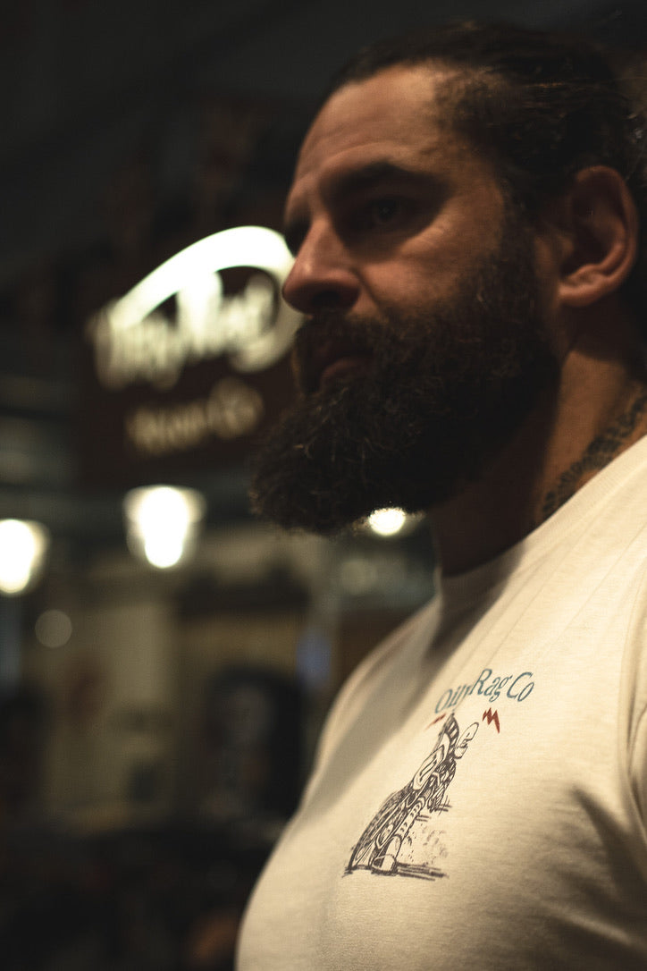 Cotswold Speedway Flat Track T-shirt - Back Print - Urban Style collection - Off White