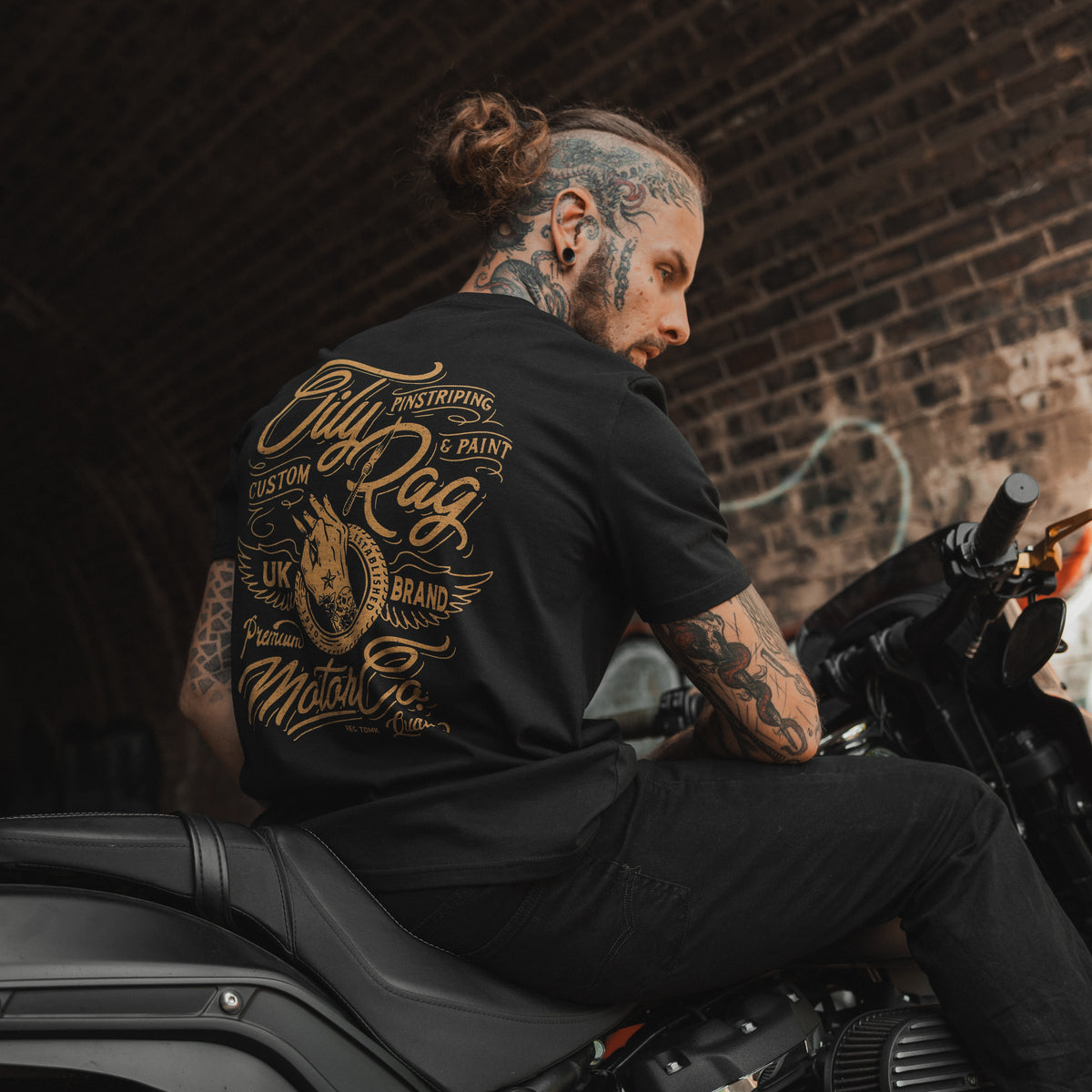 Paint & Pinstriping Artisan T-shirt - Back Print - Black