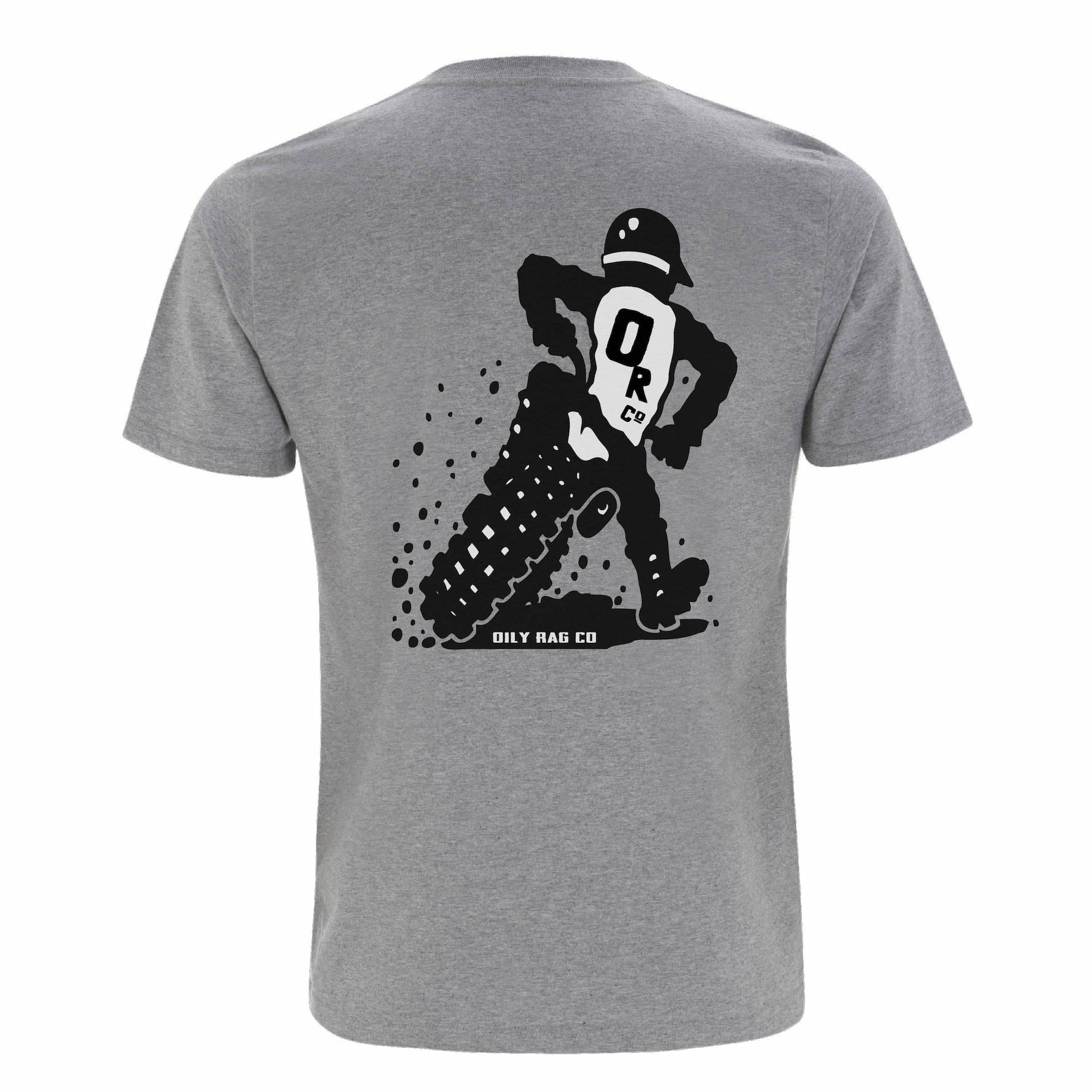 Braap Motorcycle T-shirt - Back Print - Urban Style collection - Grey | Oily Rag Co