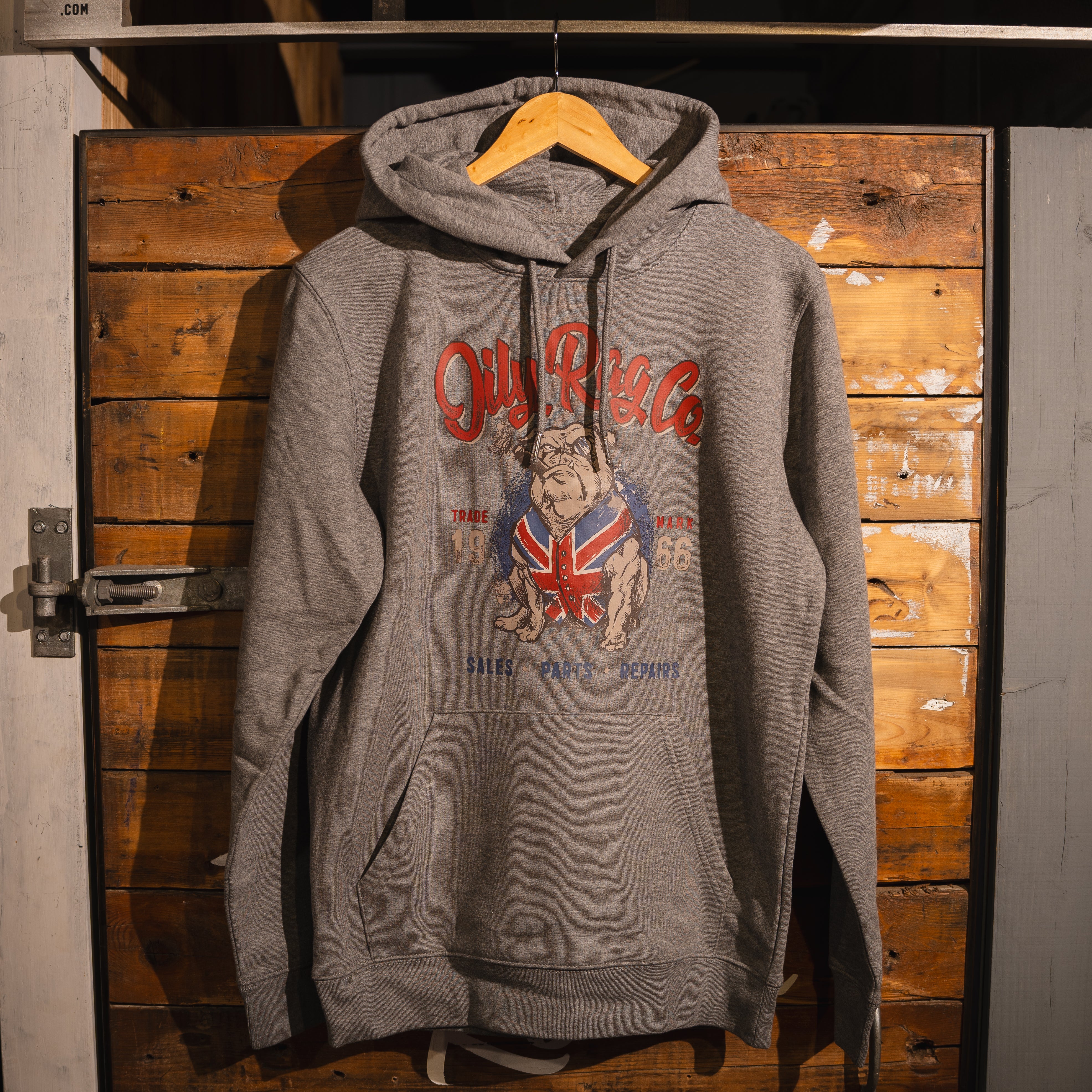 British Bulldog Hoodie - Grey