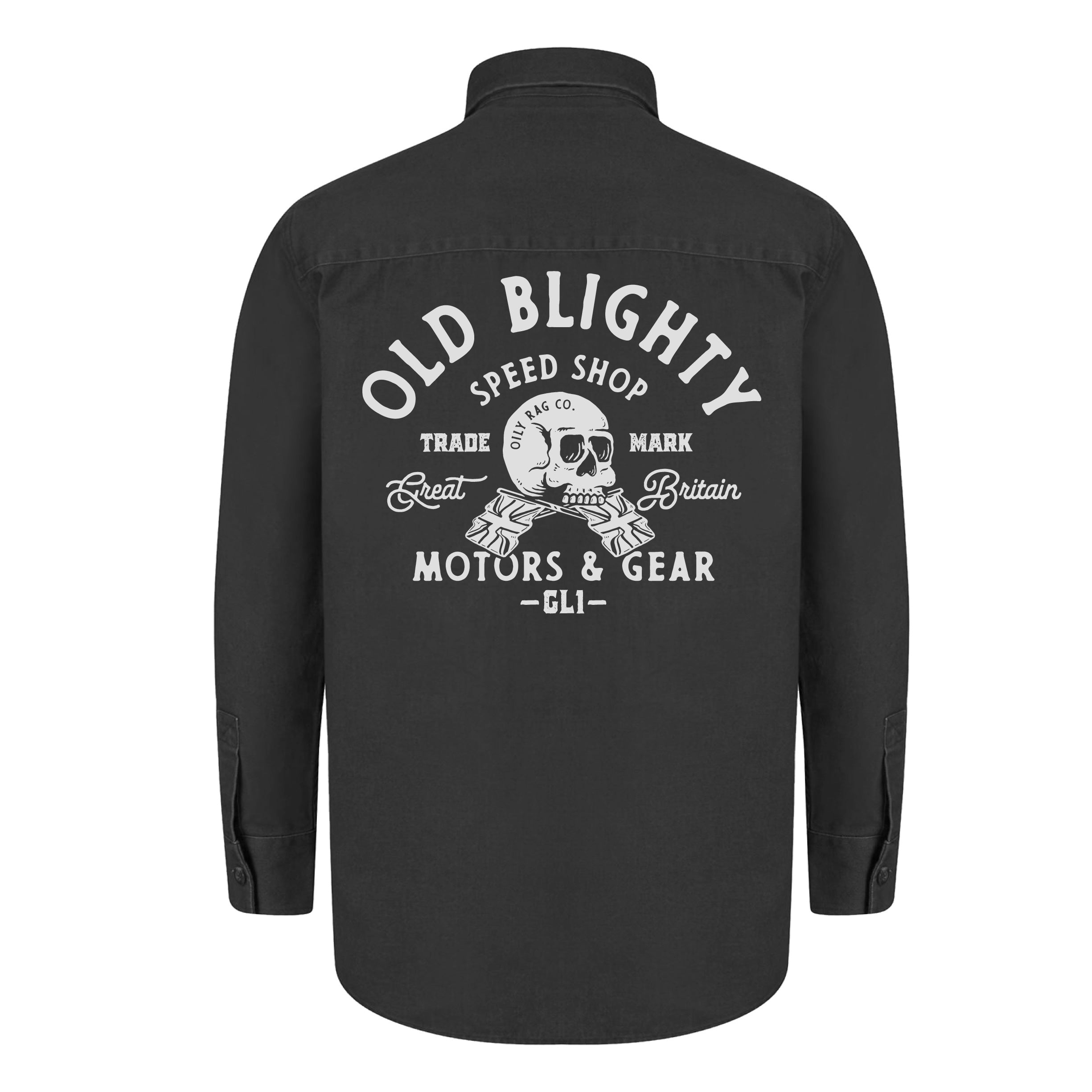 Old Blighty Drill Shirt - Black