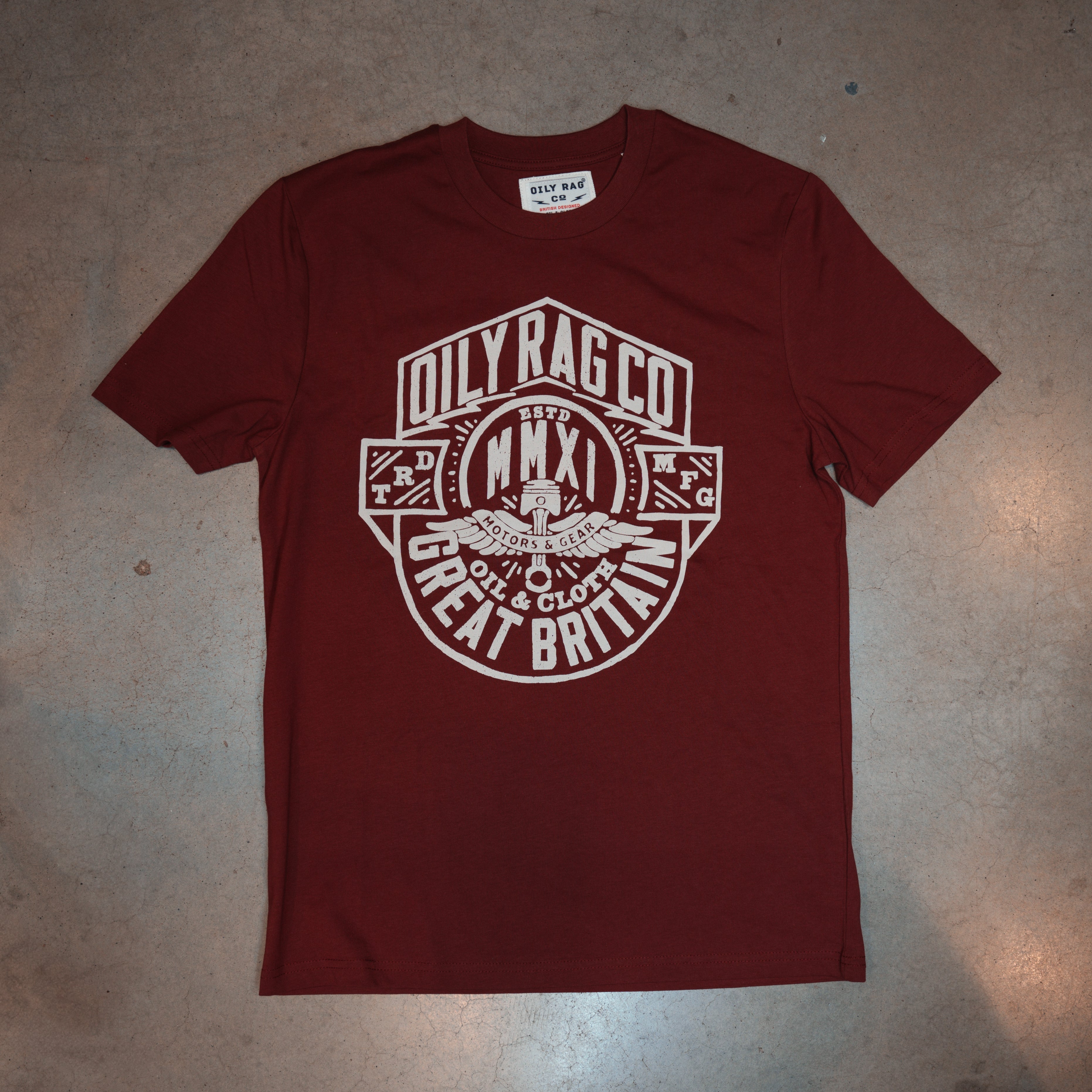 Motor Crest - Burgundy - Black Label Collection