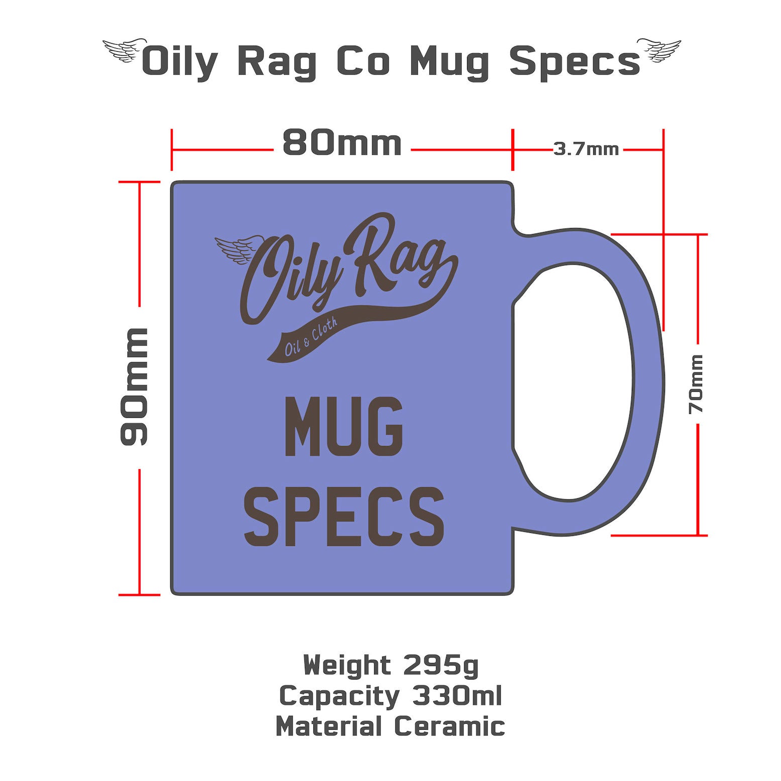 Oily Rag Co Parts n Service Mug + Free coaster