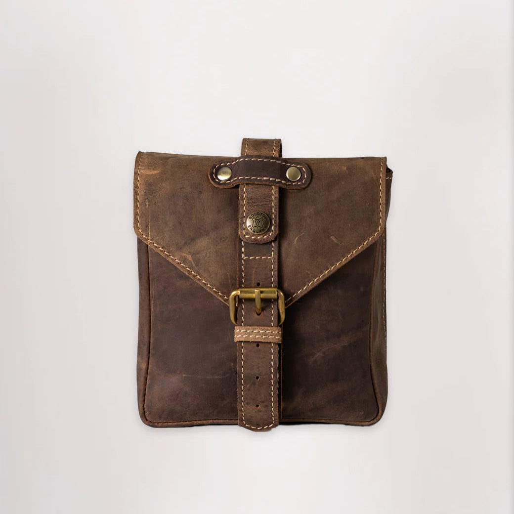 Leather Tank Bag - Small - Tobacco