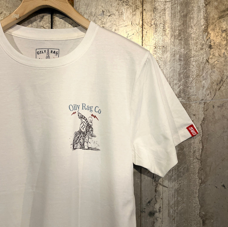 Cotswold Speedway Flat Track T-shirt - Back Print - Urban Style collection - Off White