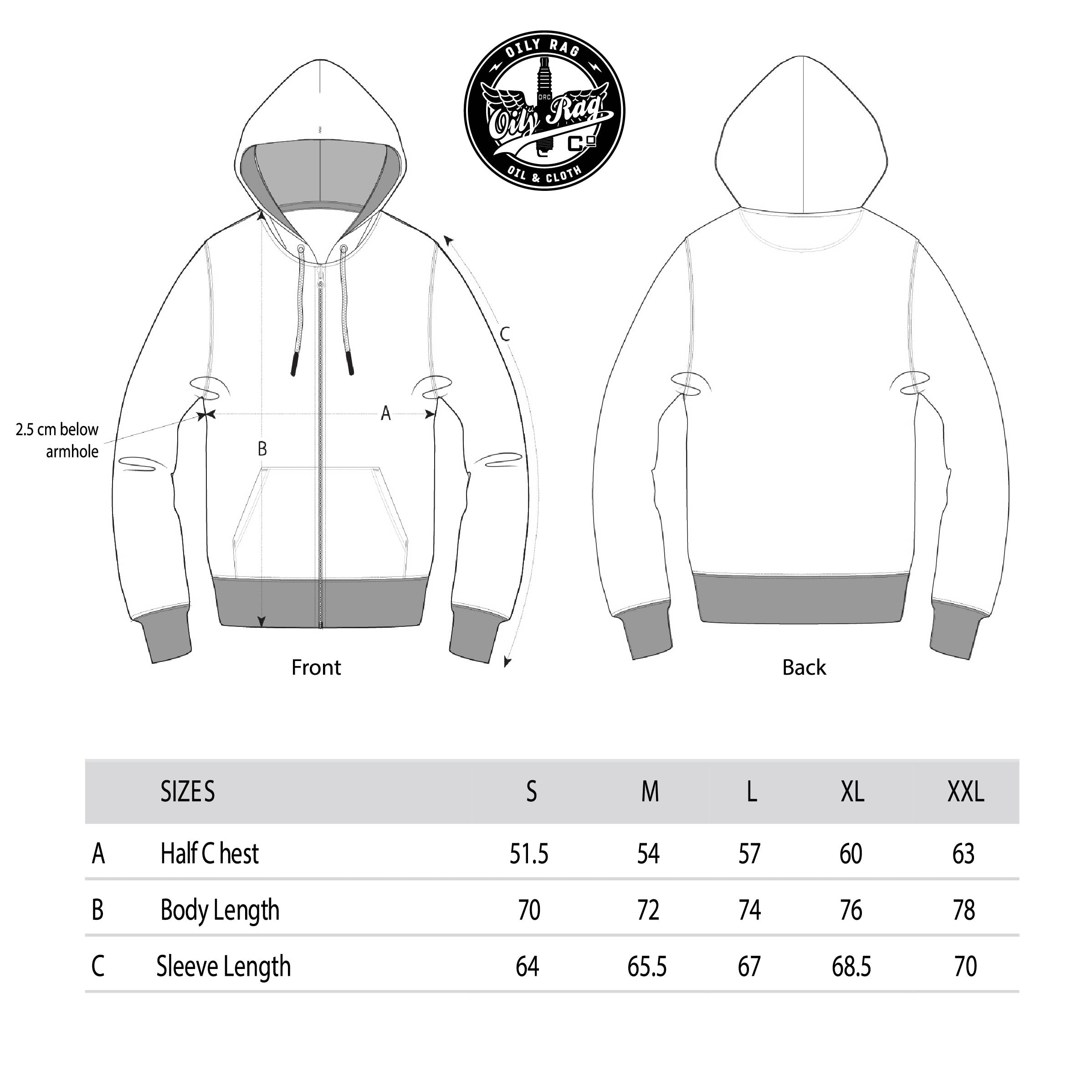 Flaming Skull Helmet Zip-Thru Hoodie - Back Print - Unisex - Black