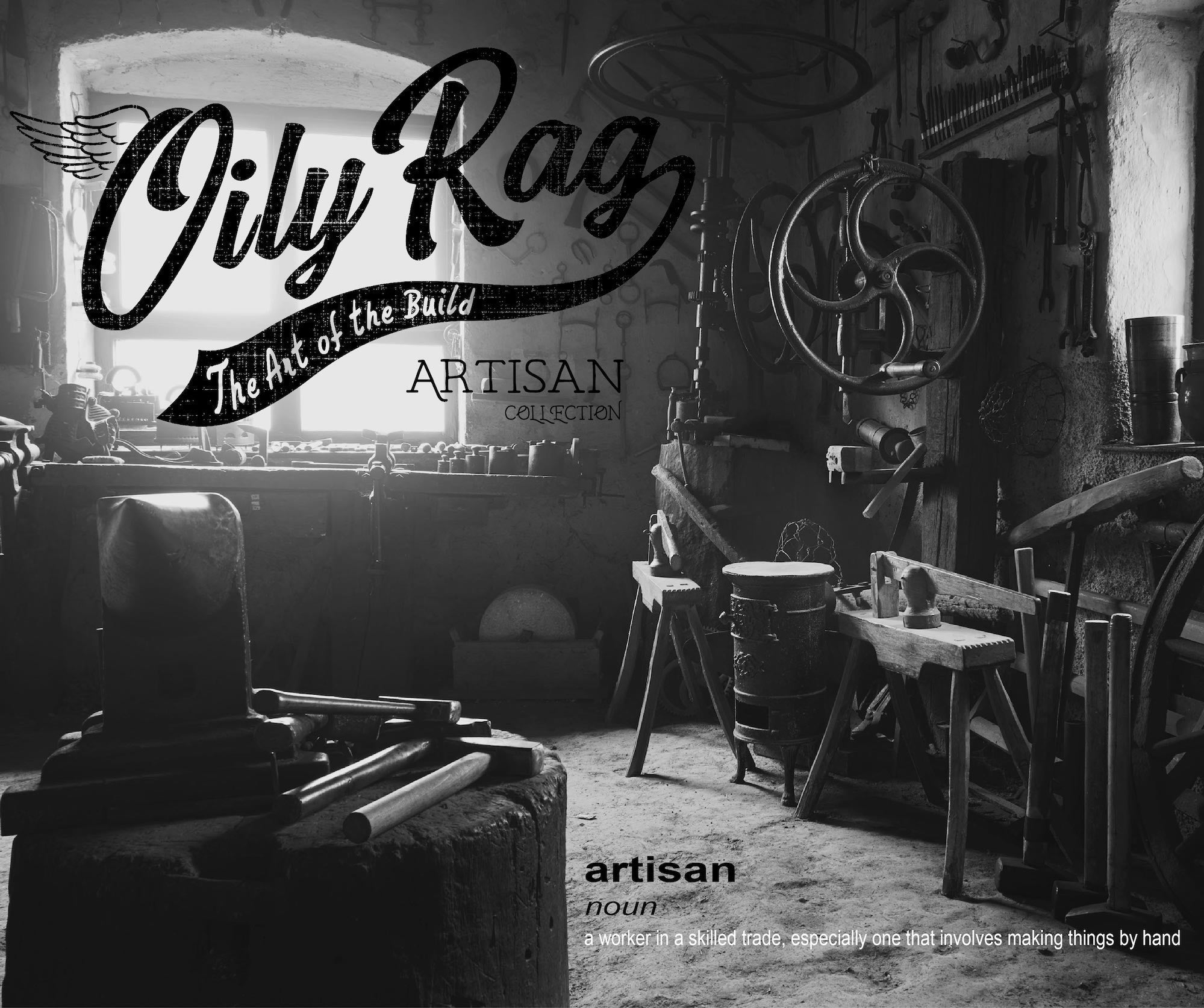 Artisan, collection, clothing brand, clothing line, British clothing brand, built by hand , builder, art, workshop, shed, garage