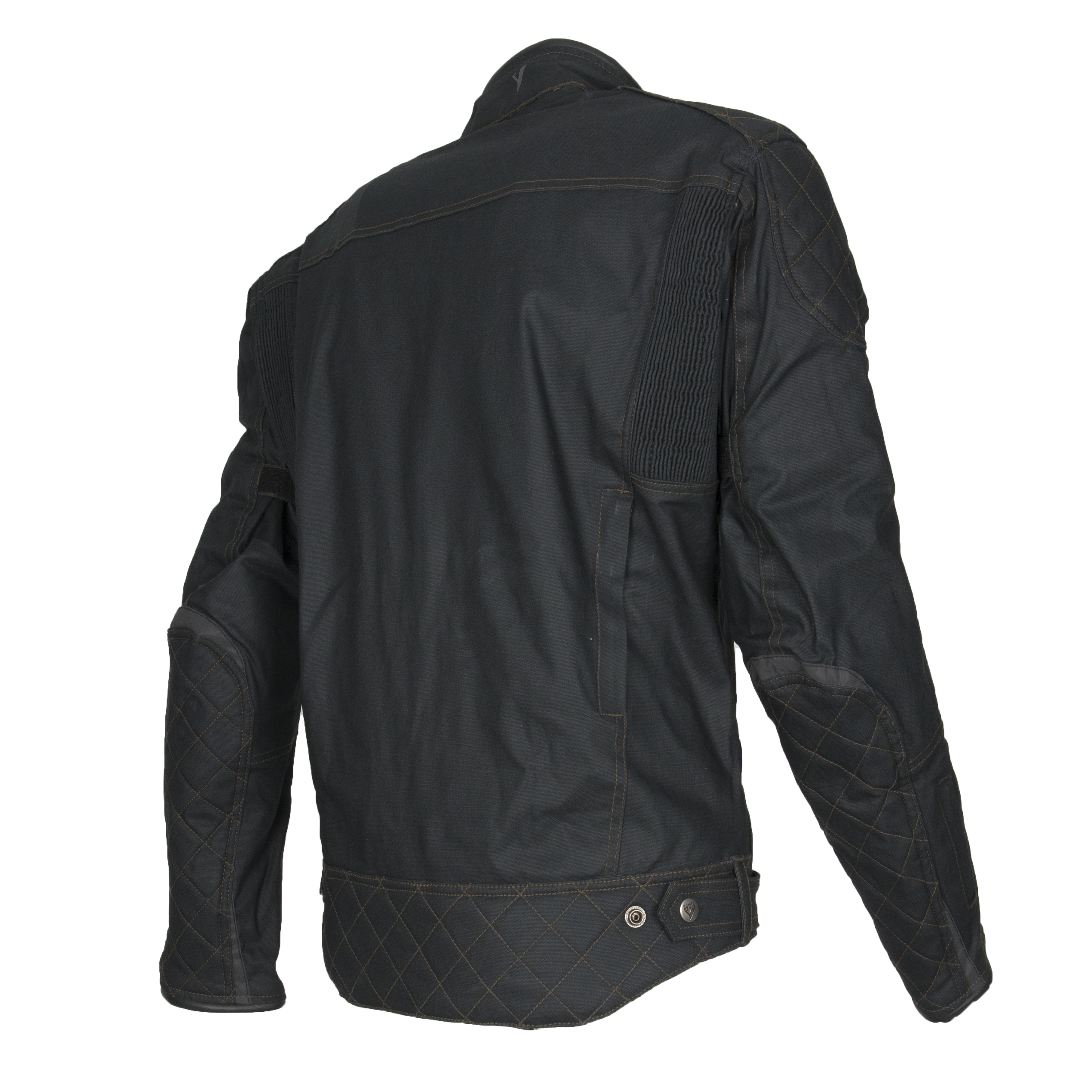 ByCity Mens Belfast Black Waxed Cotton Jacket