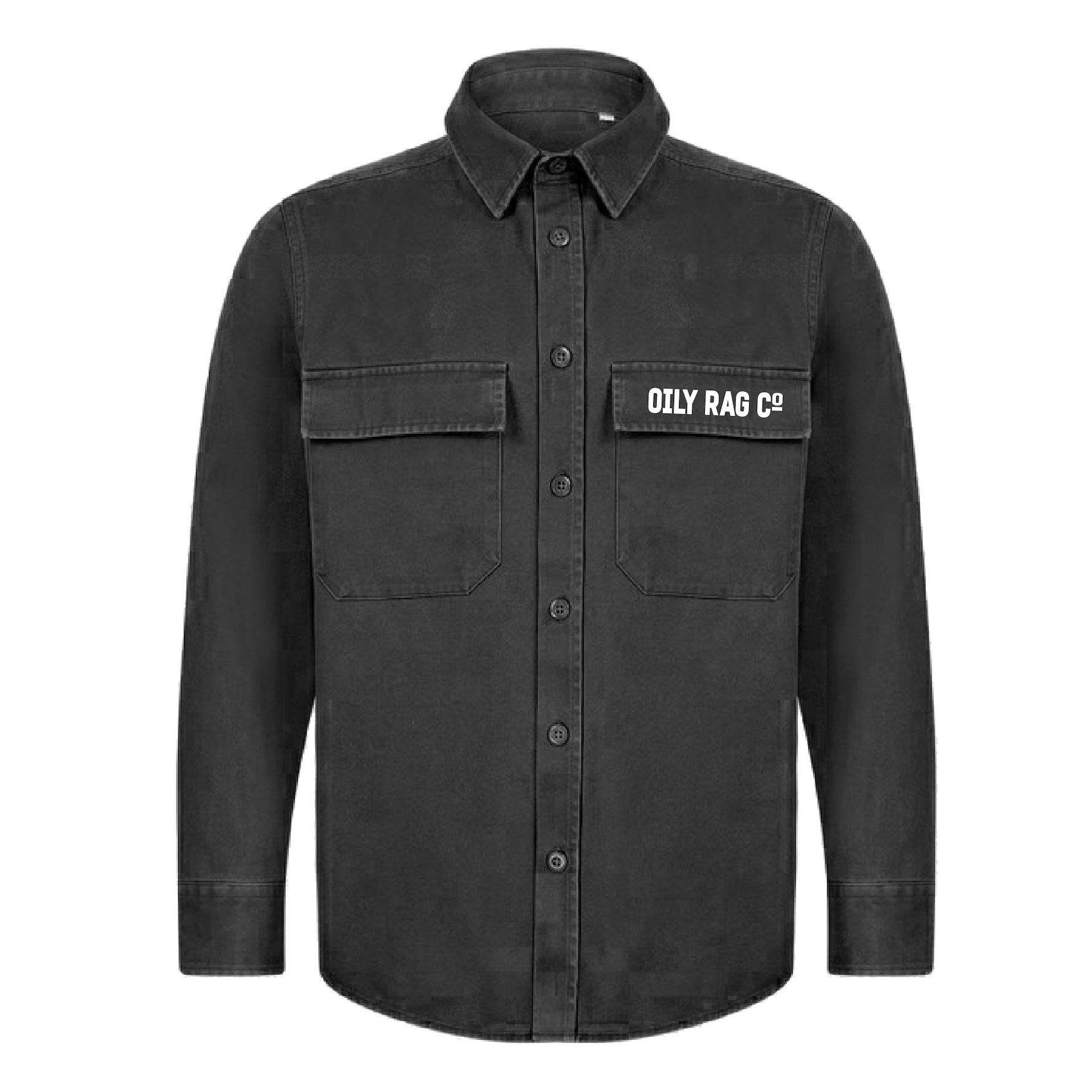 Oily Rag Co Motorcycles Drill Shirt - Black