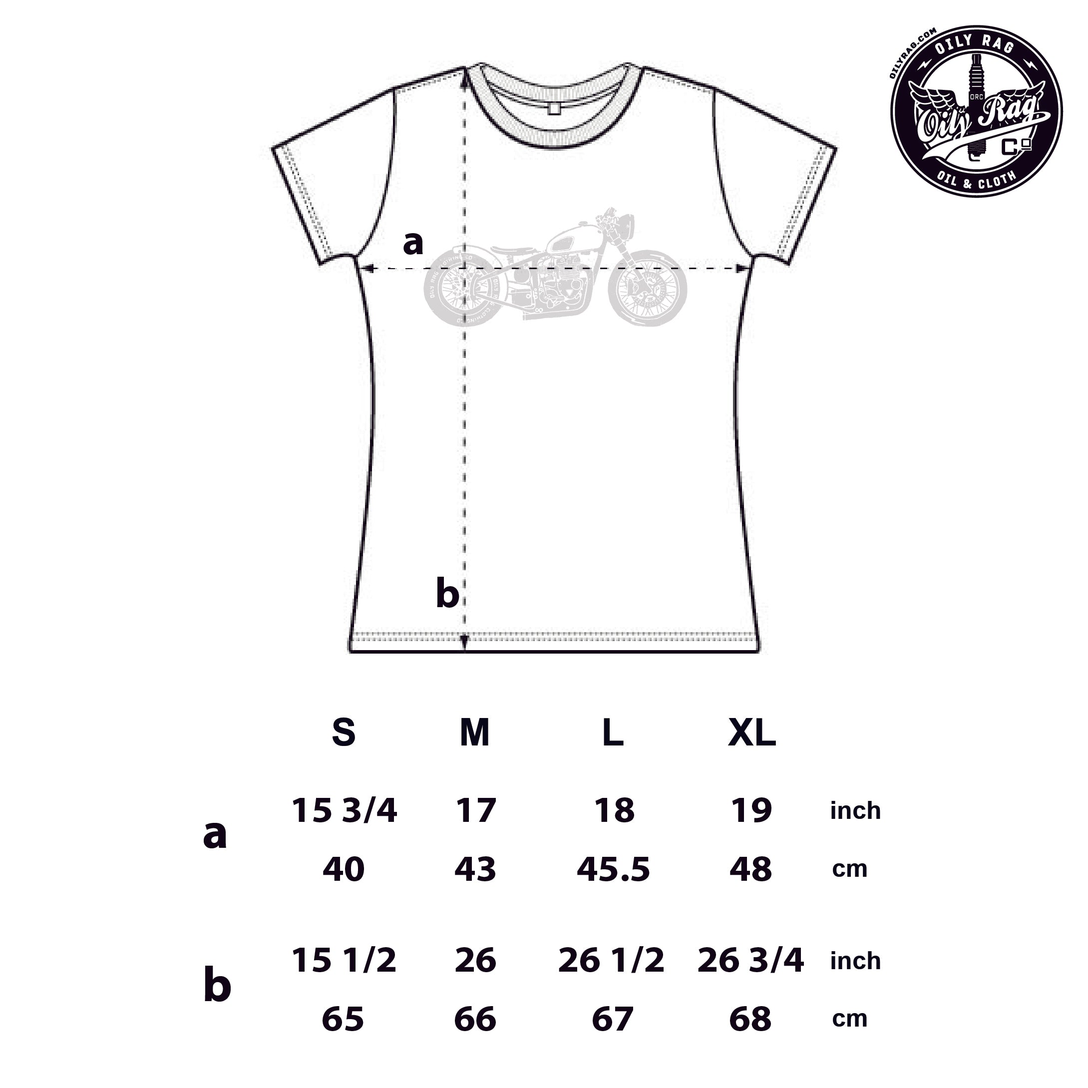 Motorcycle Bobber T-shirt - Black