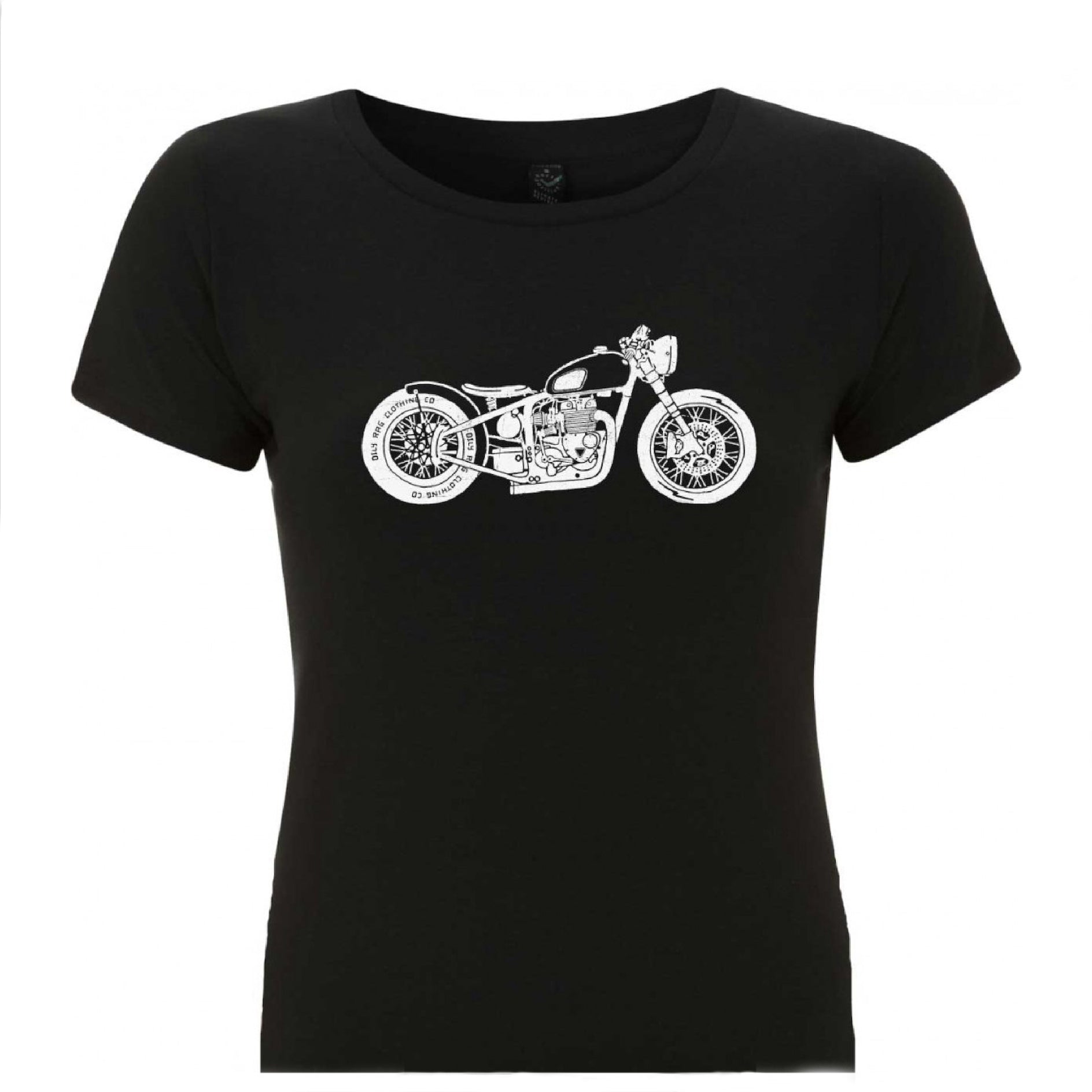 Motorcycle Bobber T-shirt - Black | Oily Rag Co
