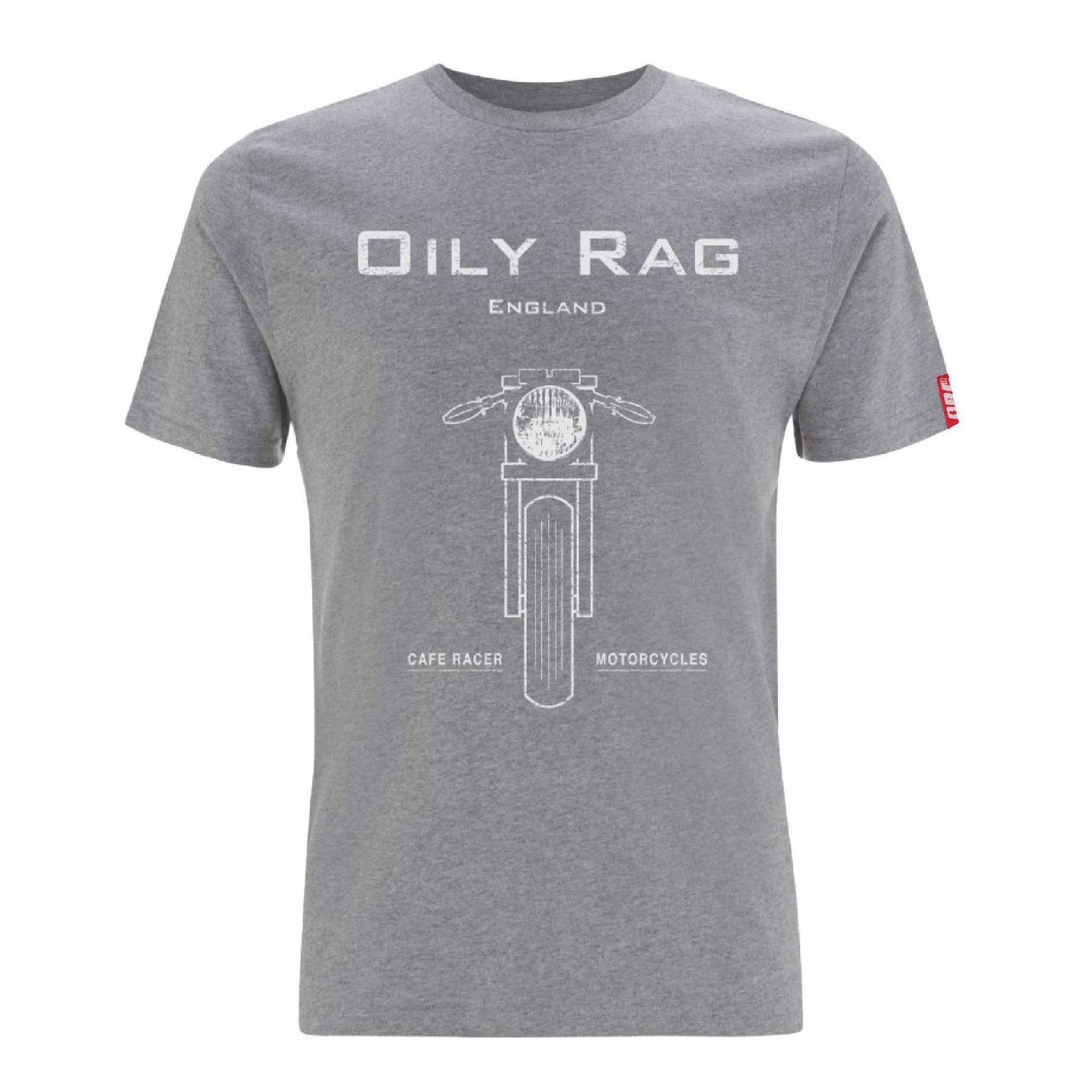Custom Cafe Racer Motorcycle T-Shirt For Men - Long Sleeve Biker Tee
