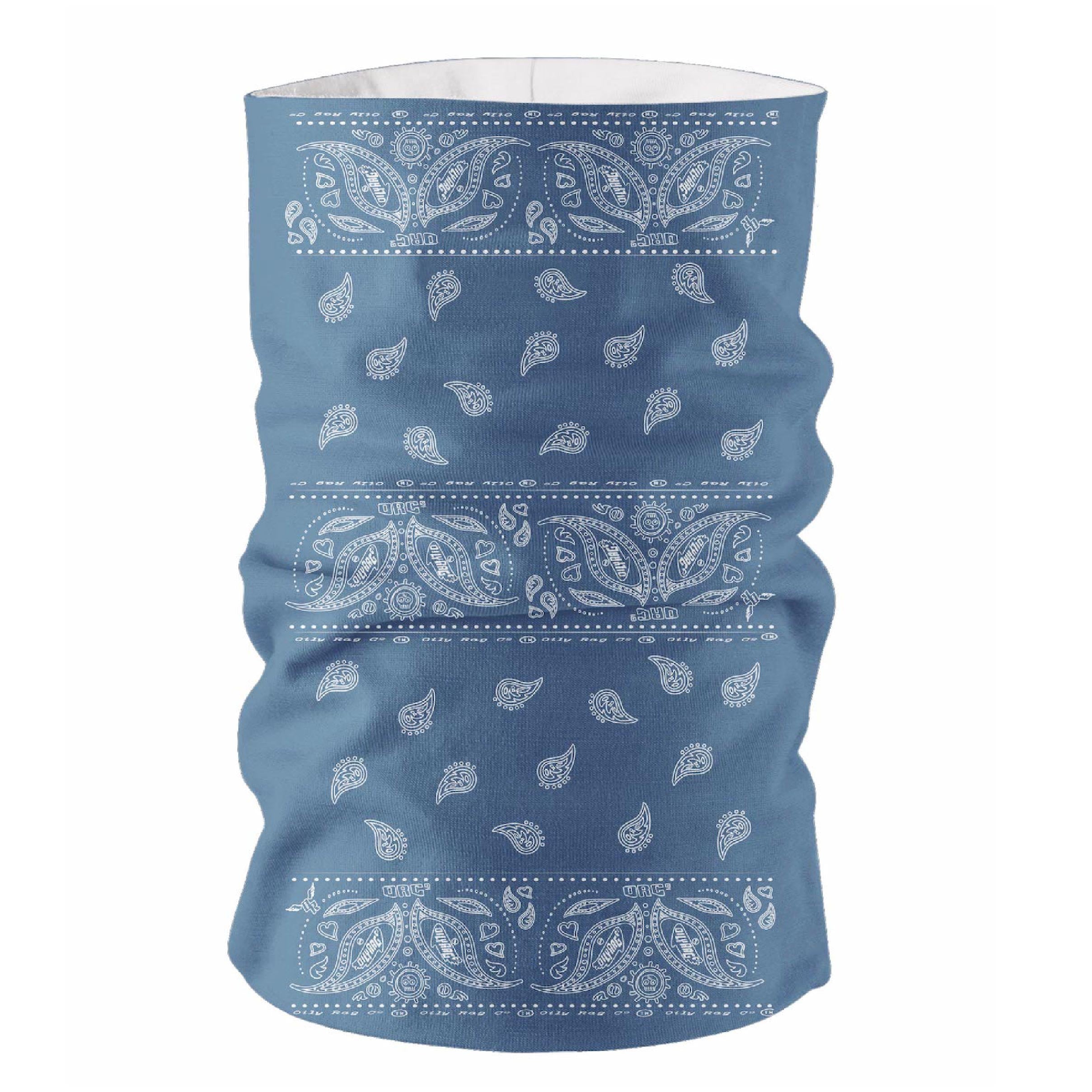 Oily Rag Paisley TooB - Denim Blue - Multi-funtional Face Protection. | Oily Rag Co