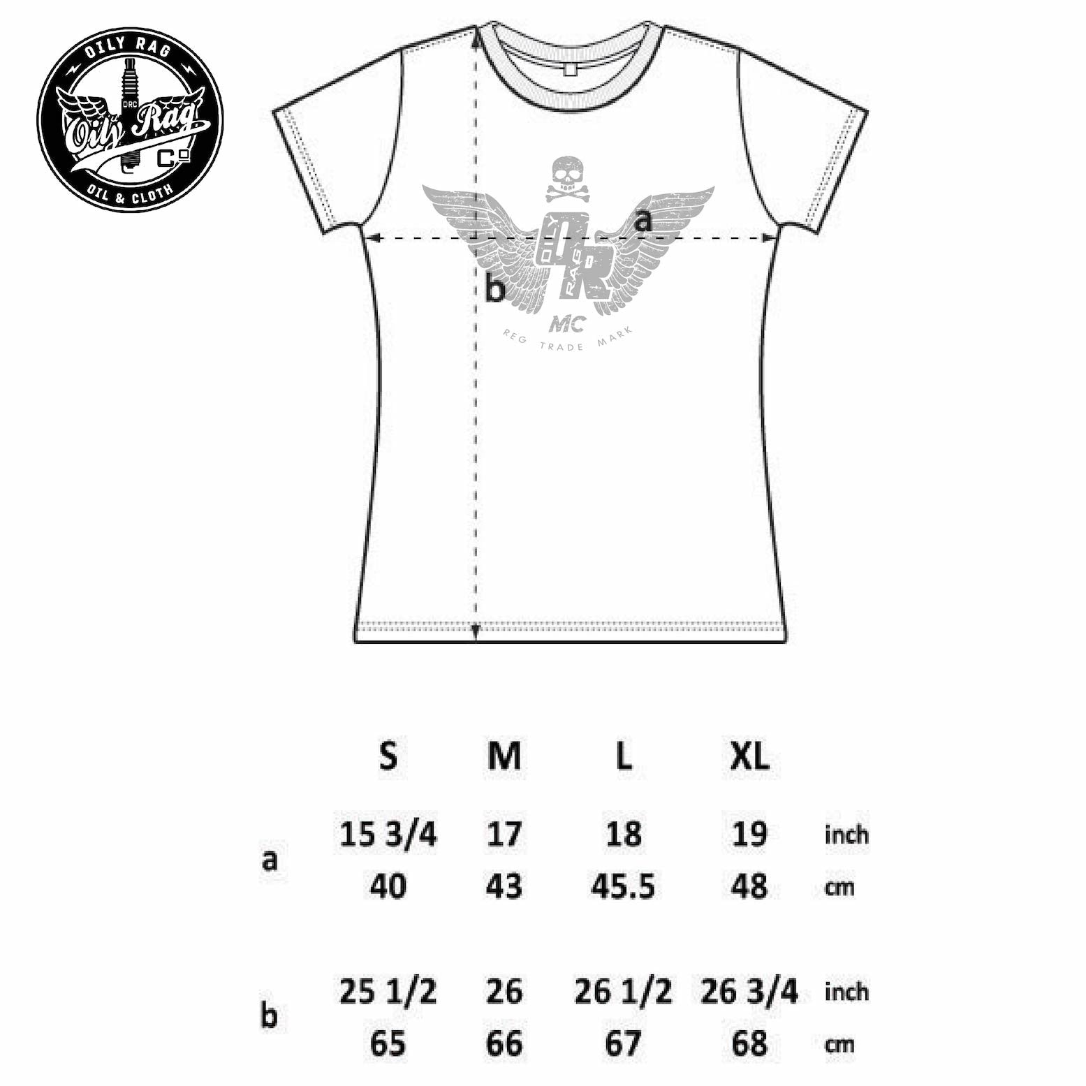 Motorcycle Club Wings T-shirt - Charcoal