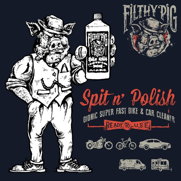 Filthy Pig Spit n Polish Dirt Remover - 1 Litre with trigger.