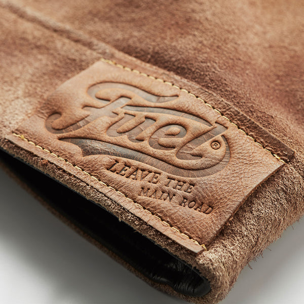 tan leather embossed cuff 