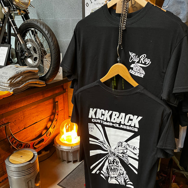 Kickback Prison Tee - Back Print - Black