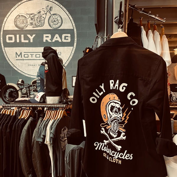 Oily Rag Co Motorcycles Drill Shirt - Black