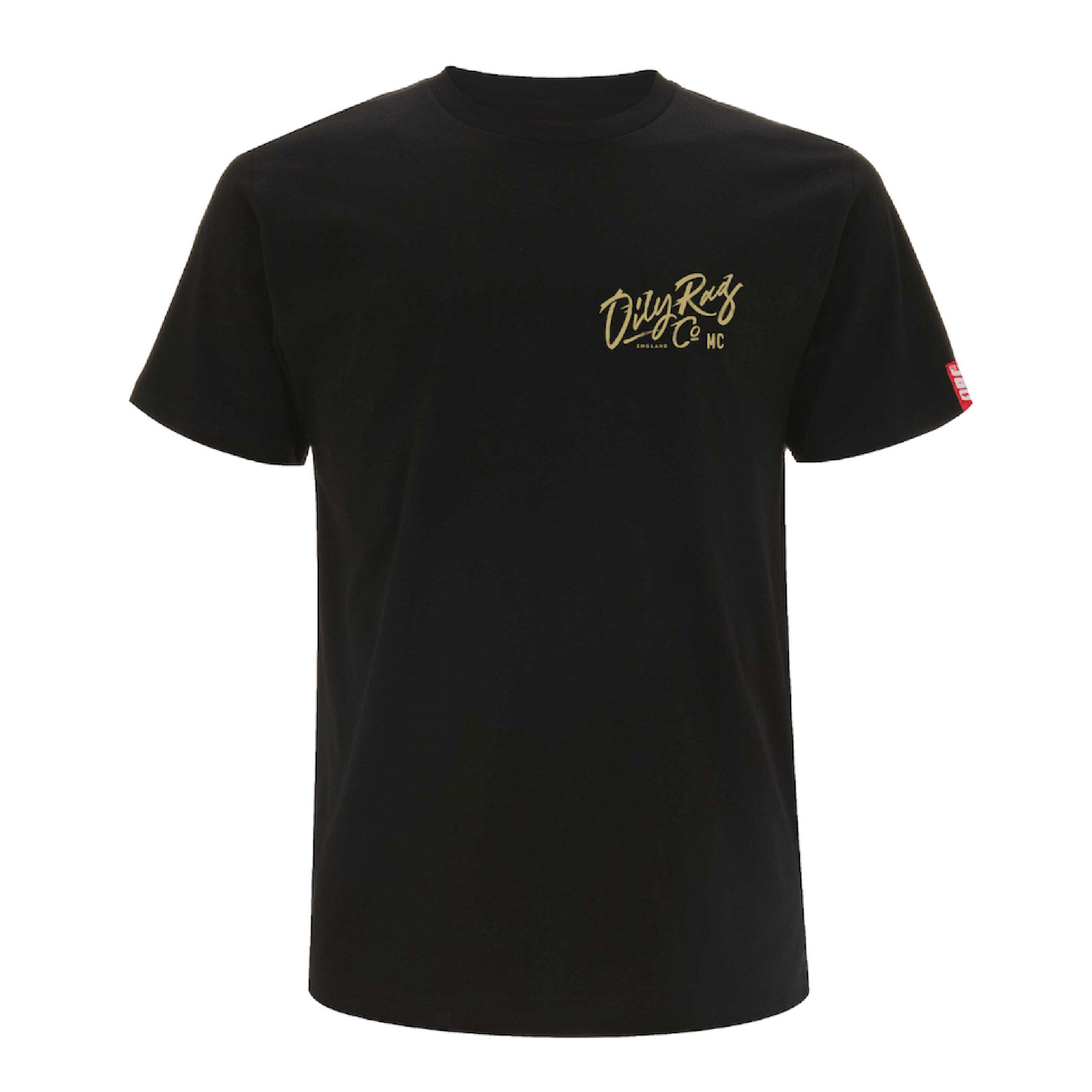 Motorcycle Club Tiger T-shirt - Back Print - Black - Black Label Collection
