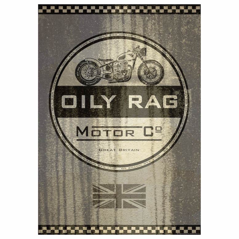Oily Rag Motor Co Print - Size A1 841mm x 594mm | Oily Rag Co
