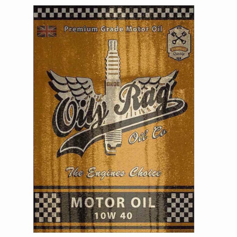Oily Rag Oil Co Poster Print-Size A1 841mm x 594mm | Oily Rag Co