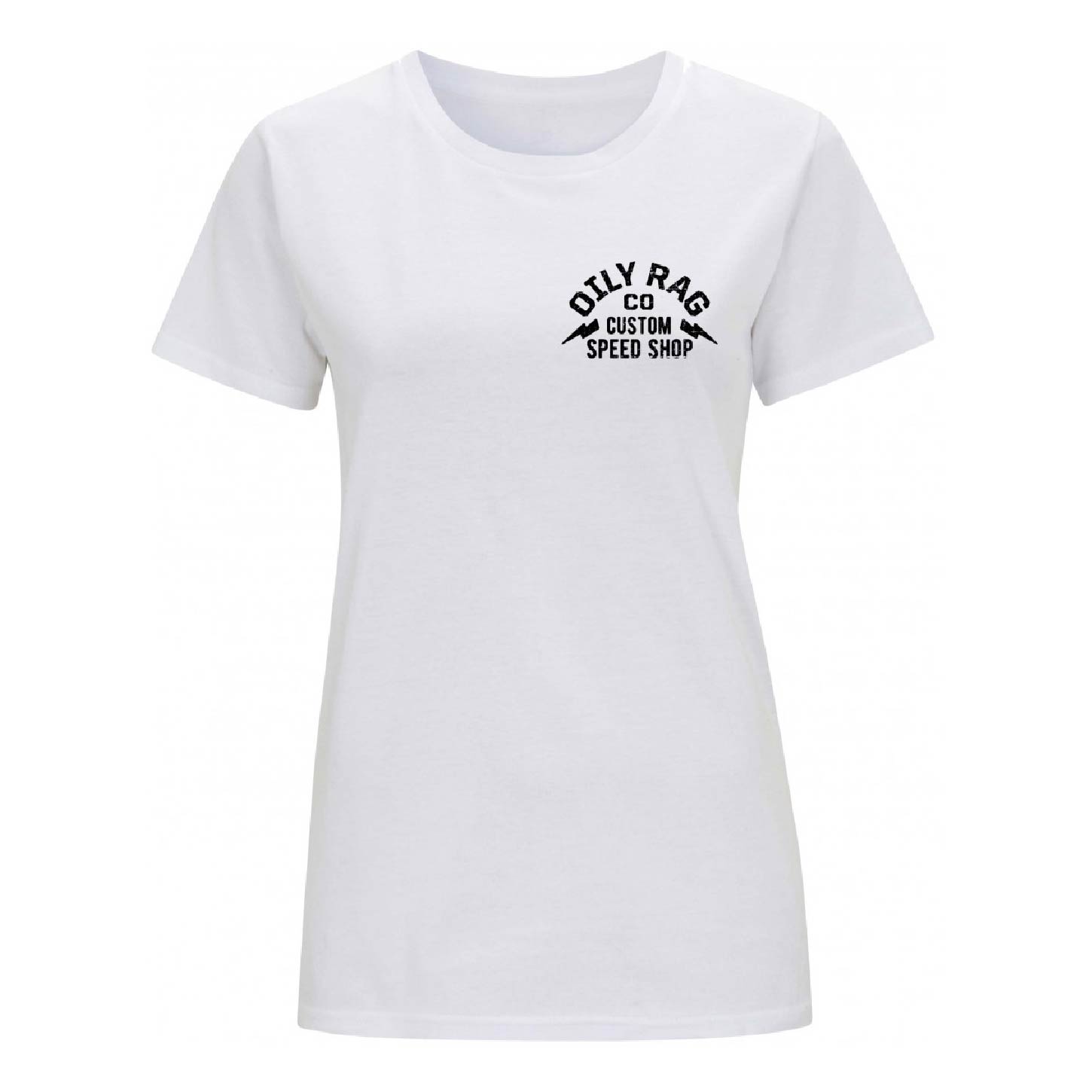 Custom Speed Shop T-shirt - White | Oily Rag Co