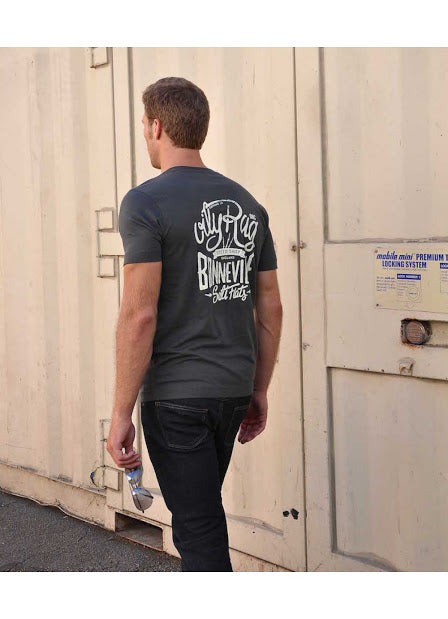 back print tshirt, mens, cotton, salt flats