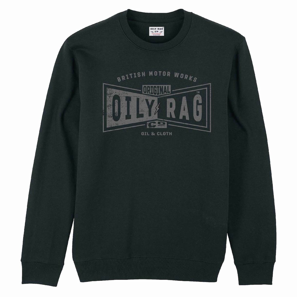 Original Crew Neck Sweatshirt - Black | Oily Rag Co