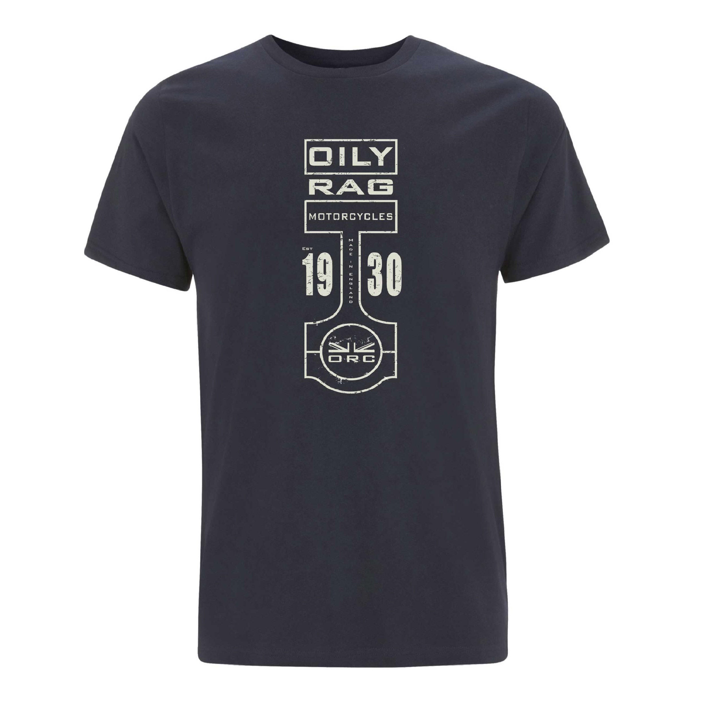 Piston T-shirt - Navy | Oily Rag Co