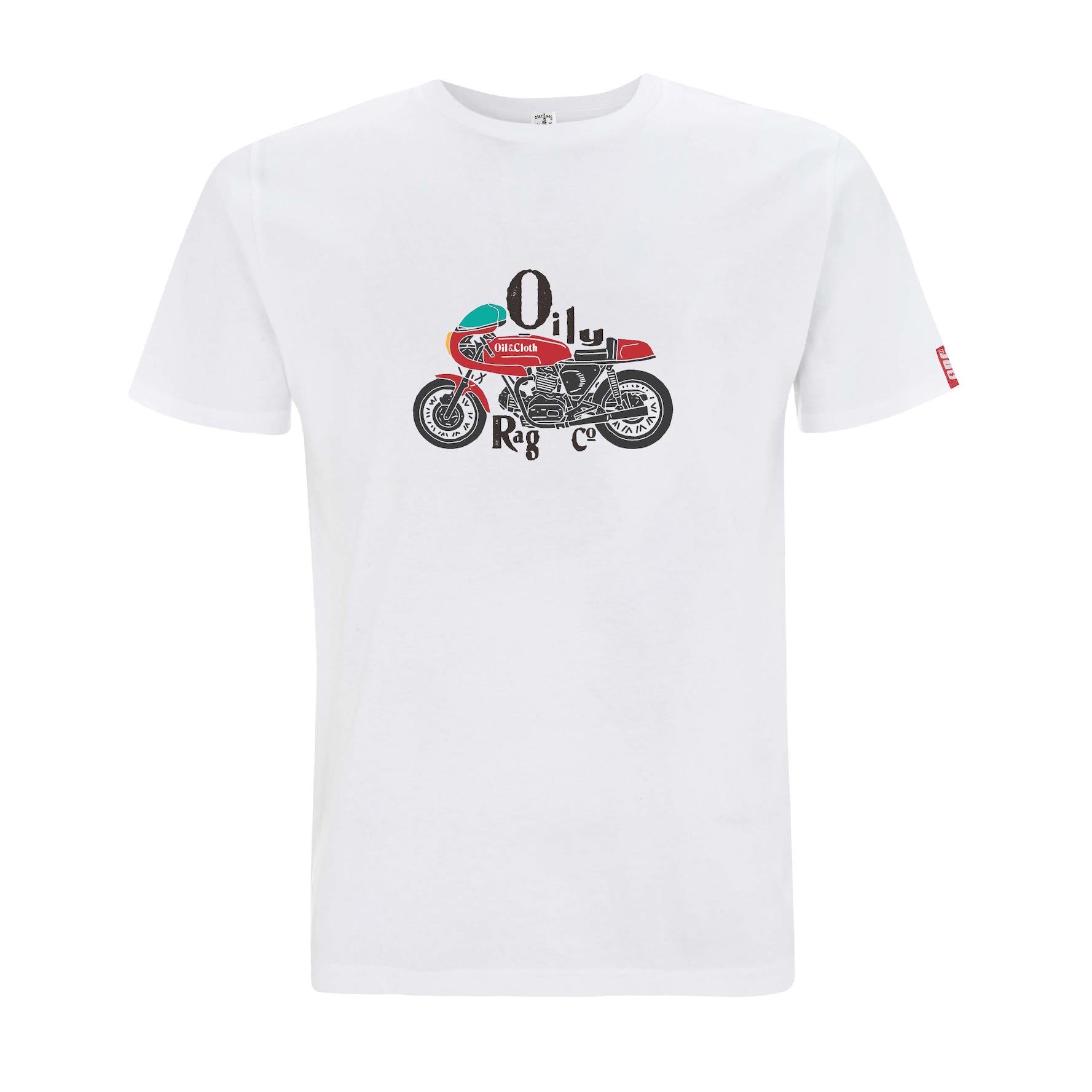 Vintage Cafe Racer T-shirt - The Duke - White - Urban Style collection | Oily Rag Co