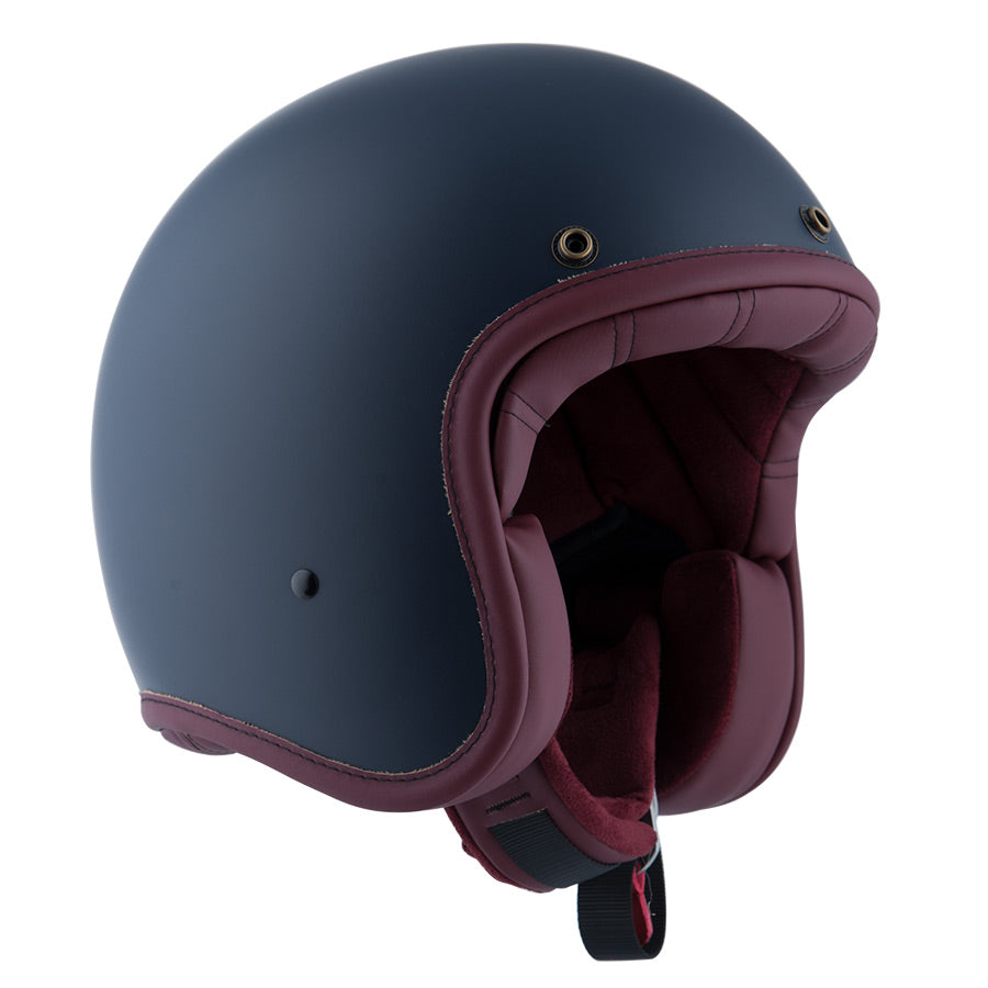 By City Two Strokes Open Face Helmet - Matte Blue | Oily Rag Co