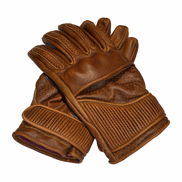 GOLDTOP Viceroy Gloves - Waxed Brown / Silk Lined