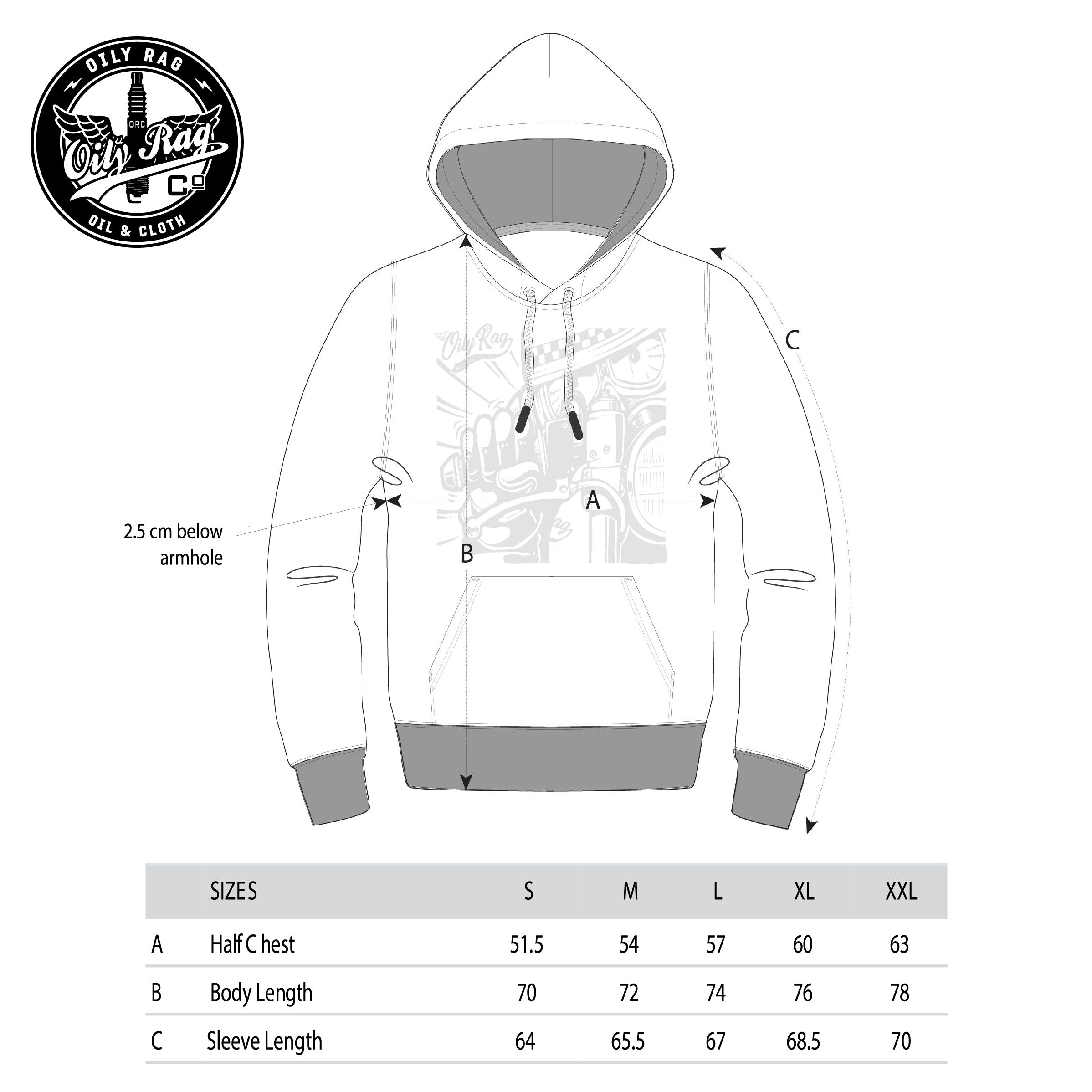 Oily Rag 4x4 Pullover Hoodie - Unisex - Grey