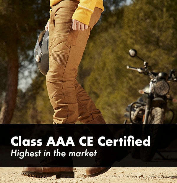 class AAA CE certified motorcycle motorbike bike jeans trousers pants Sahara Fuel Sergeant 2 quality safety menswear