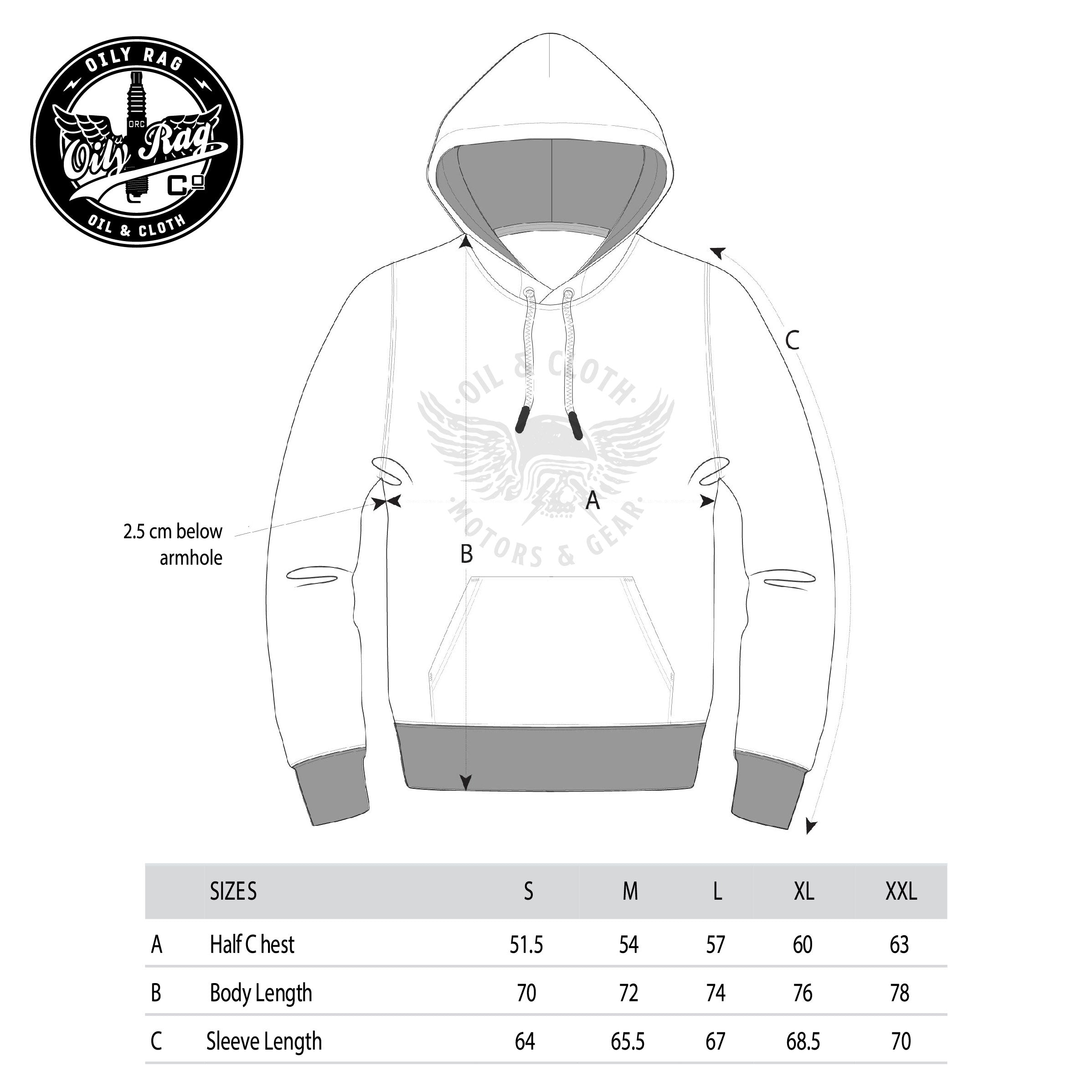 Motors & Gear Pullover Hoodie - Dk Grey Heather