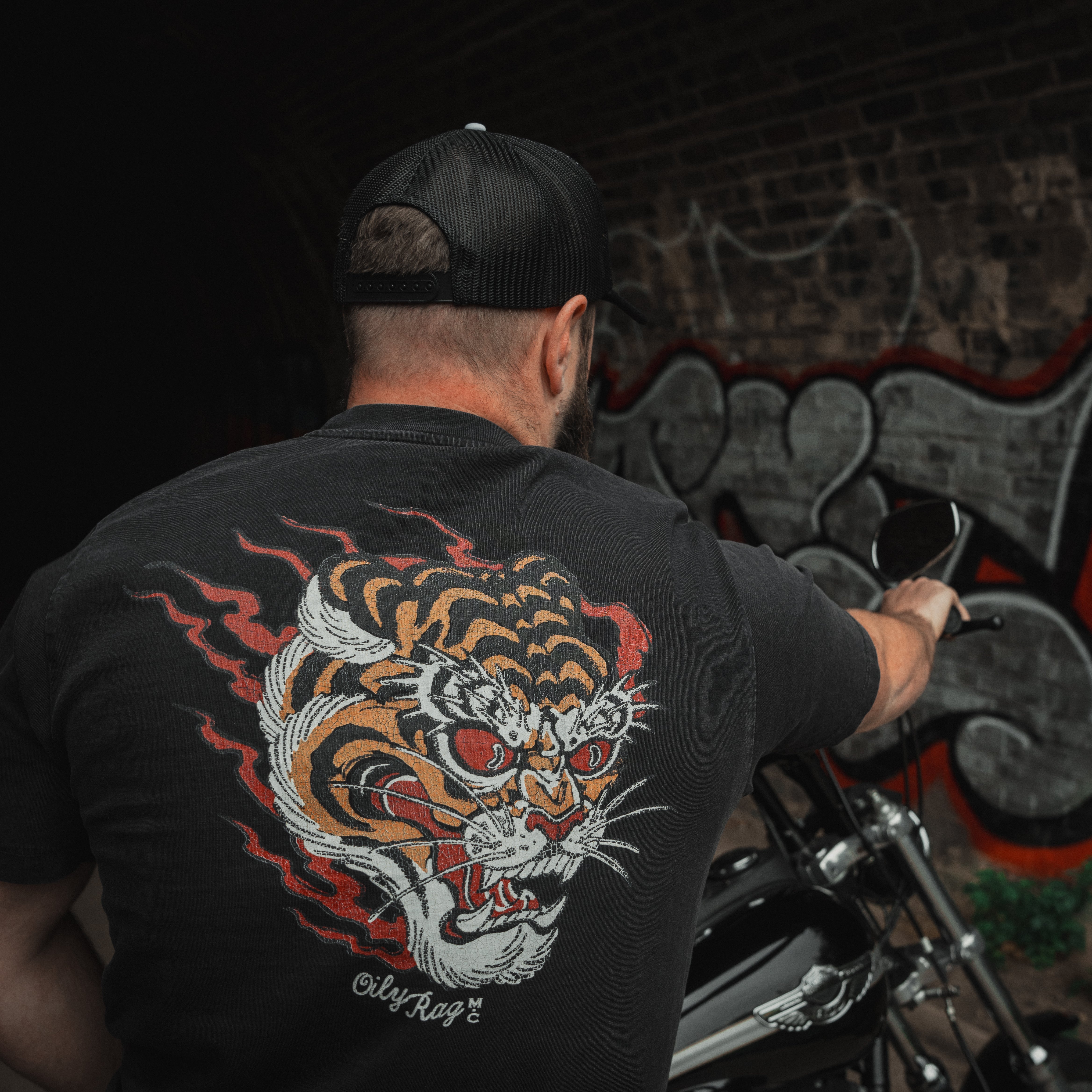 Flame & Fury T-Shirt - Vintage Black