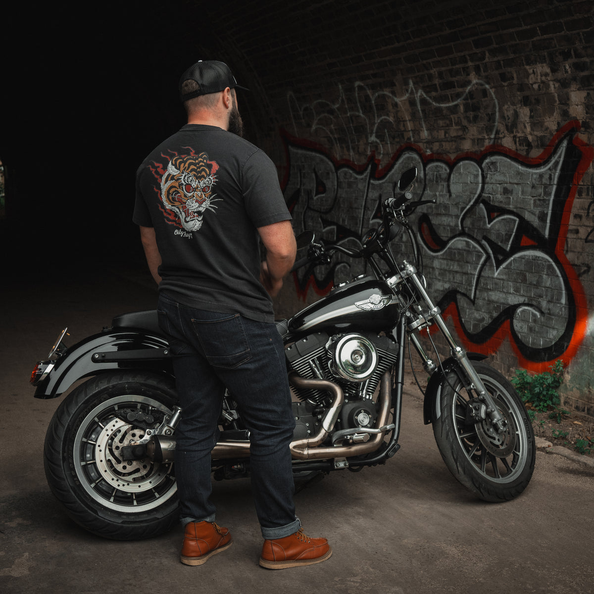 Flame & Fury T-Shirt - Vintage Black