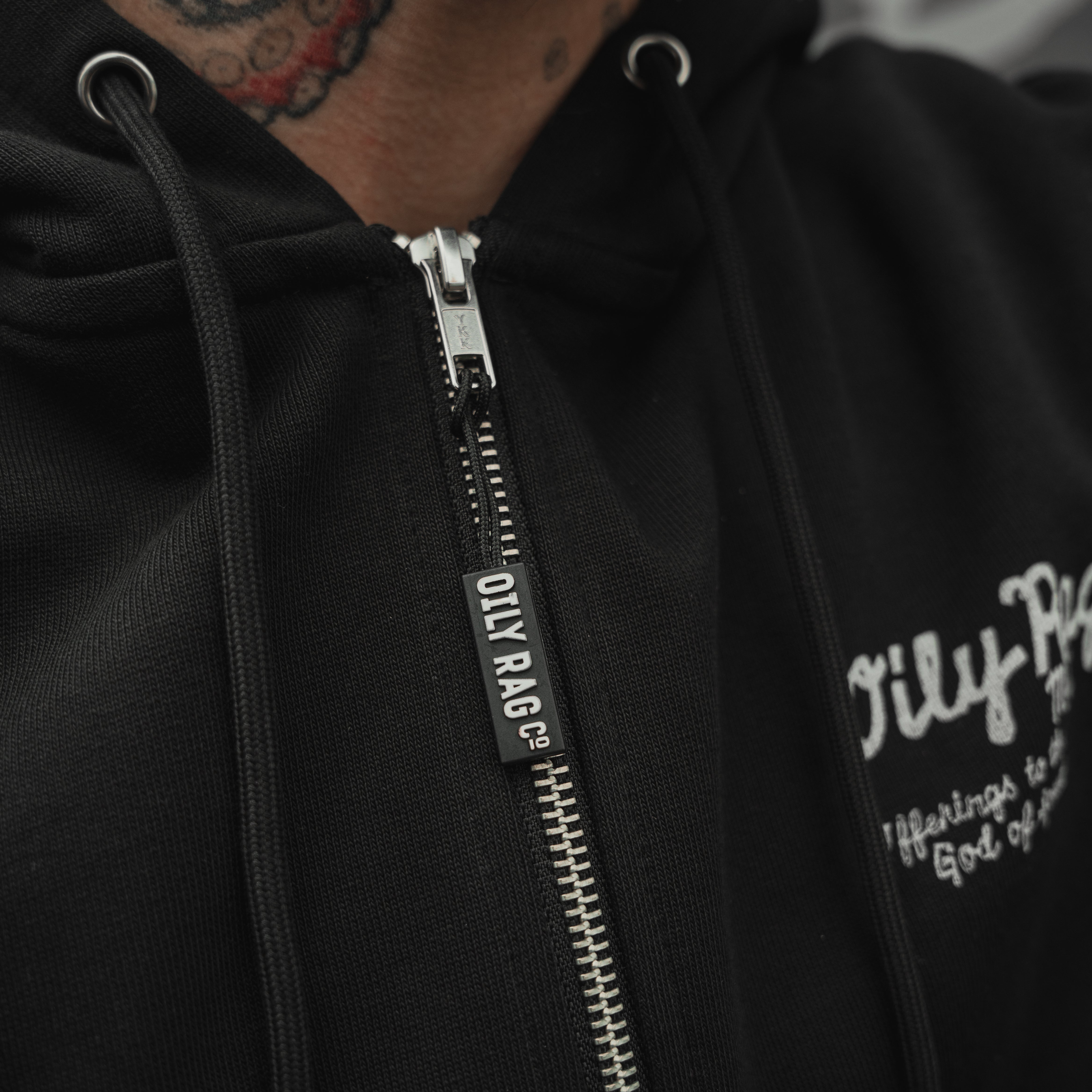 The Collection Zip Up Hoodie - Black