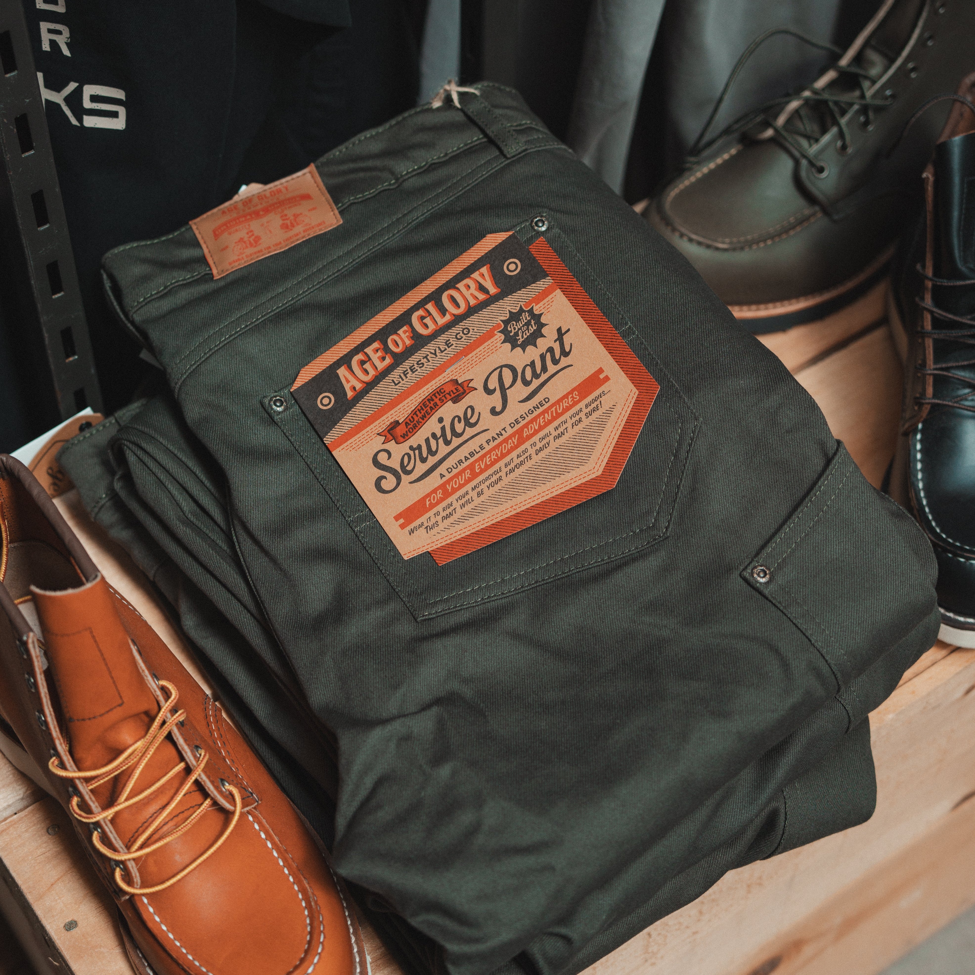 Age Of Glory Service Trousers - Olive