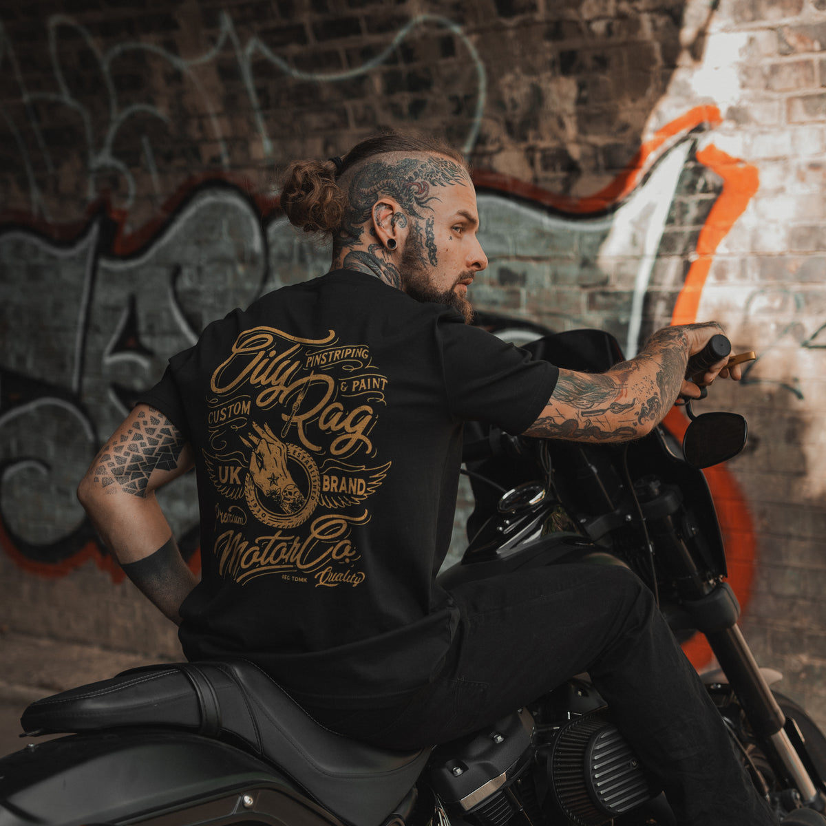 Paint & Pinstriping Artisan T-shirt - Back Print - Black