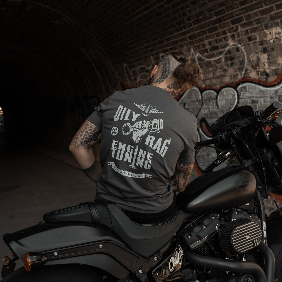Engine Tuning Artisan T-shirt - Back Print - Graphite