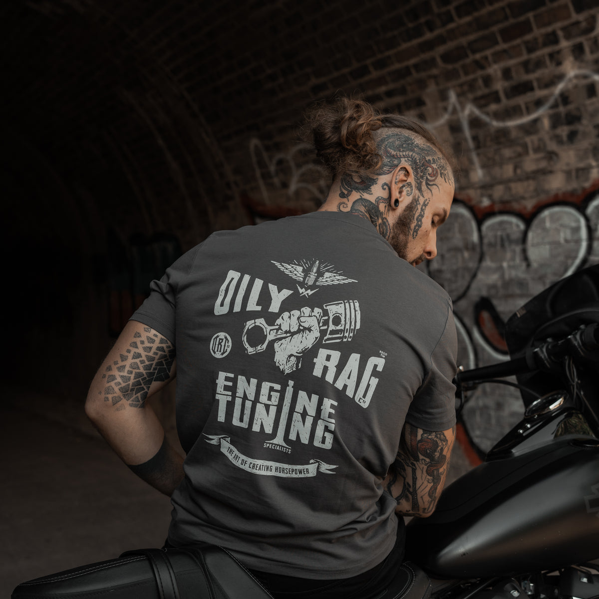 Engine Tuning Artisan T-shirt - Back Print - Graphite