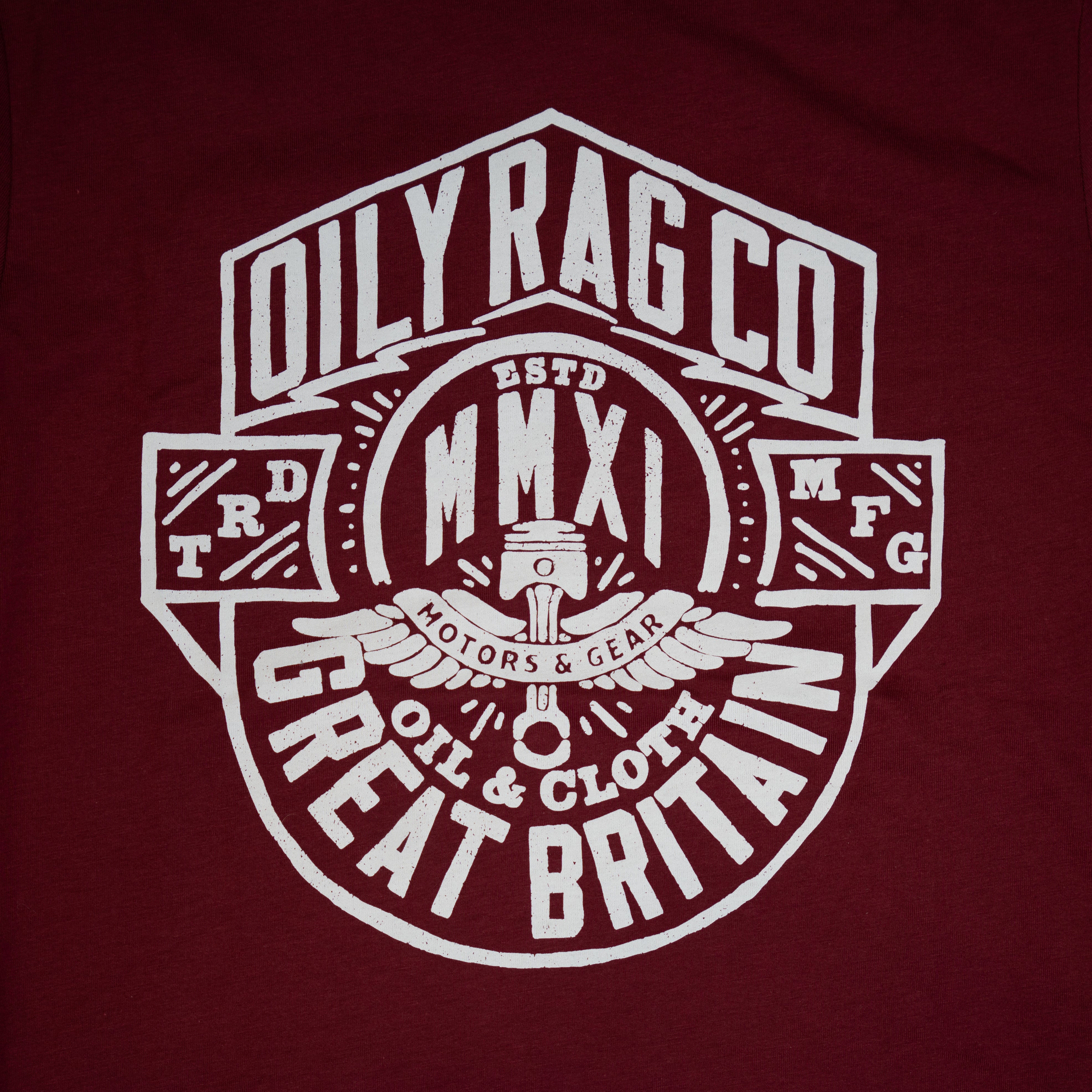 Motor Crest - Burgundy - Black Label Collection