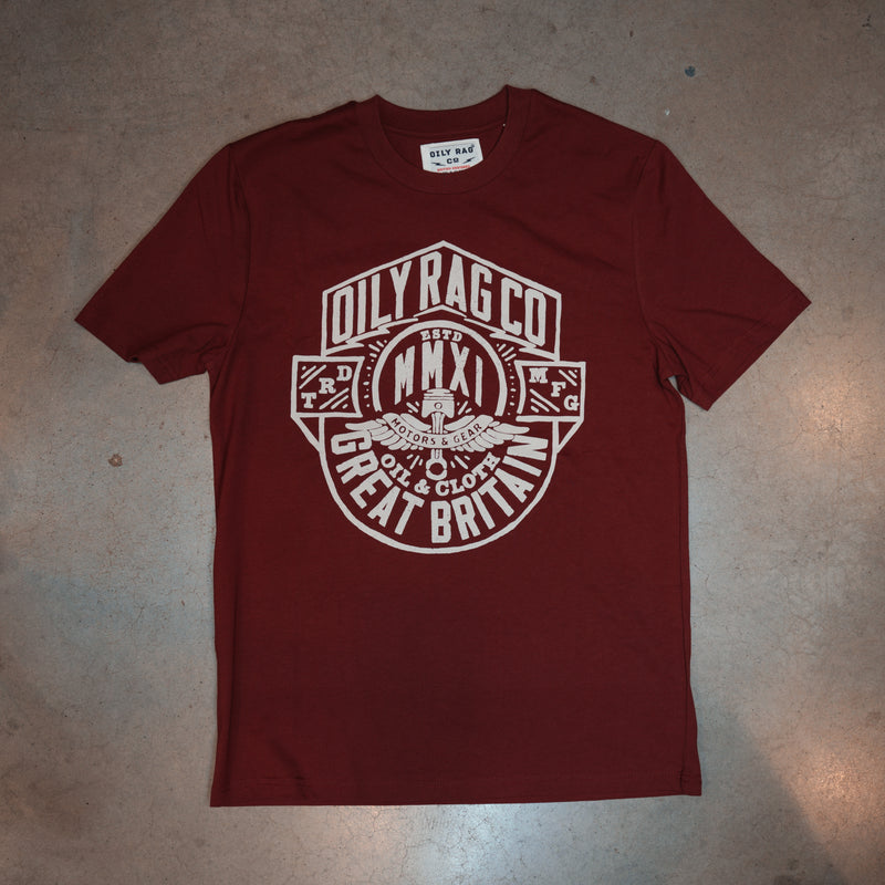 Motor Crest - Burgundy - Black Label Collection