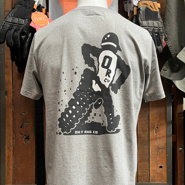 Braap T-shirt, Oily Rag Tshirt, Off Road, biker tshirt, grey, cotton, motorcycle fashion