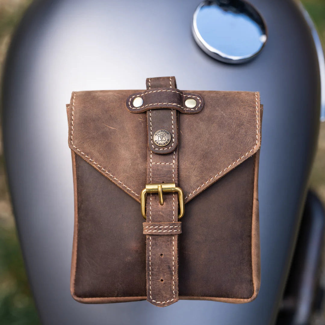 Leather Tank Bag - Small - Tobacco