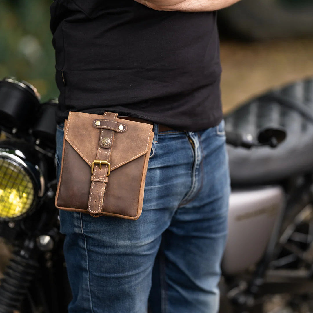 Leather Tank Bag - Small - Tobacco