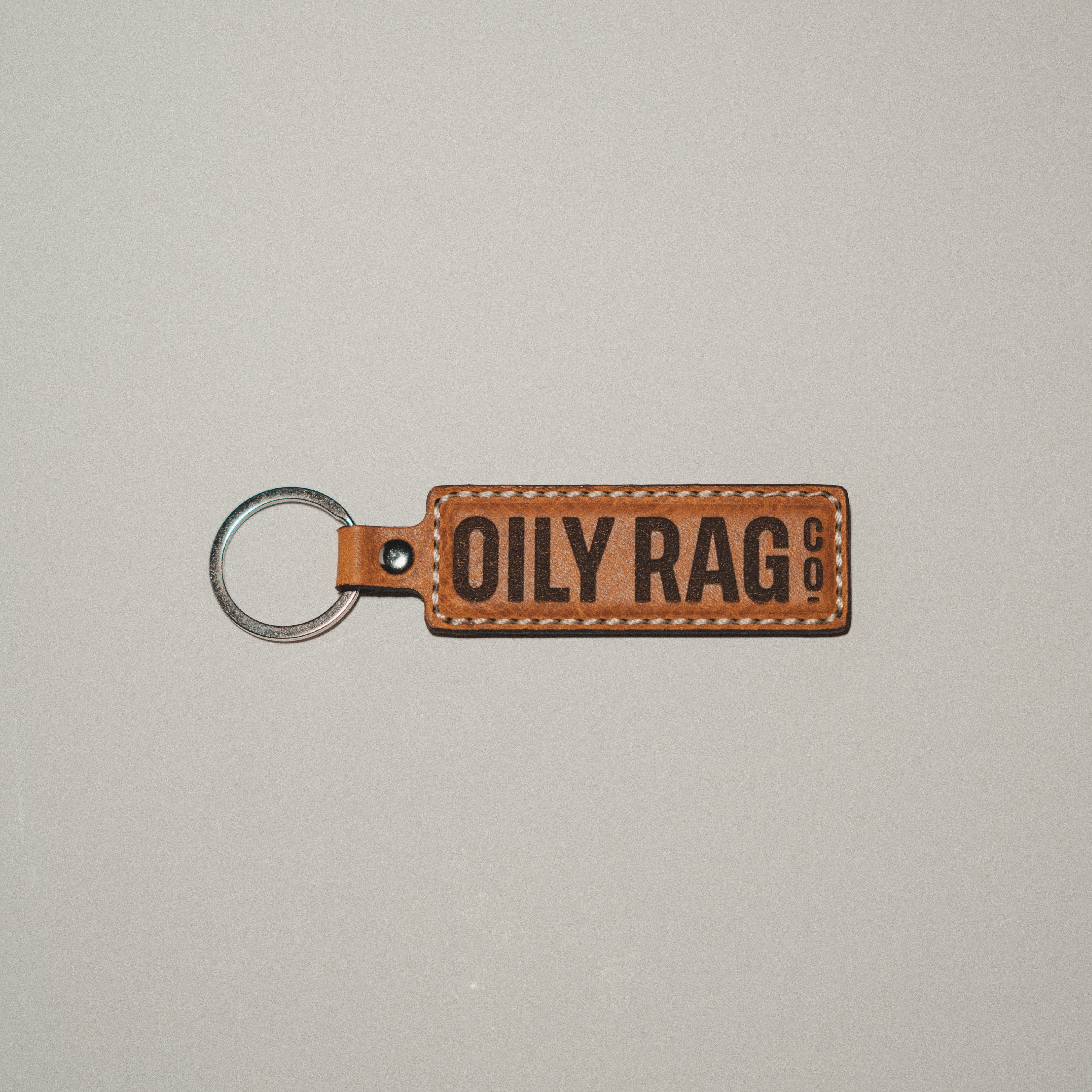 Hand Stitched Leather Keyring