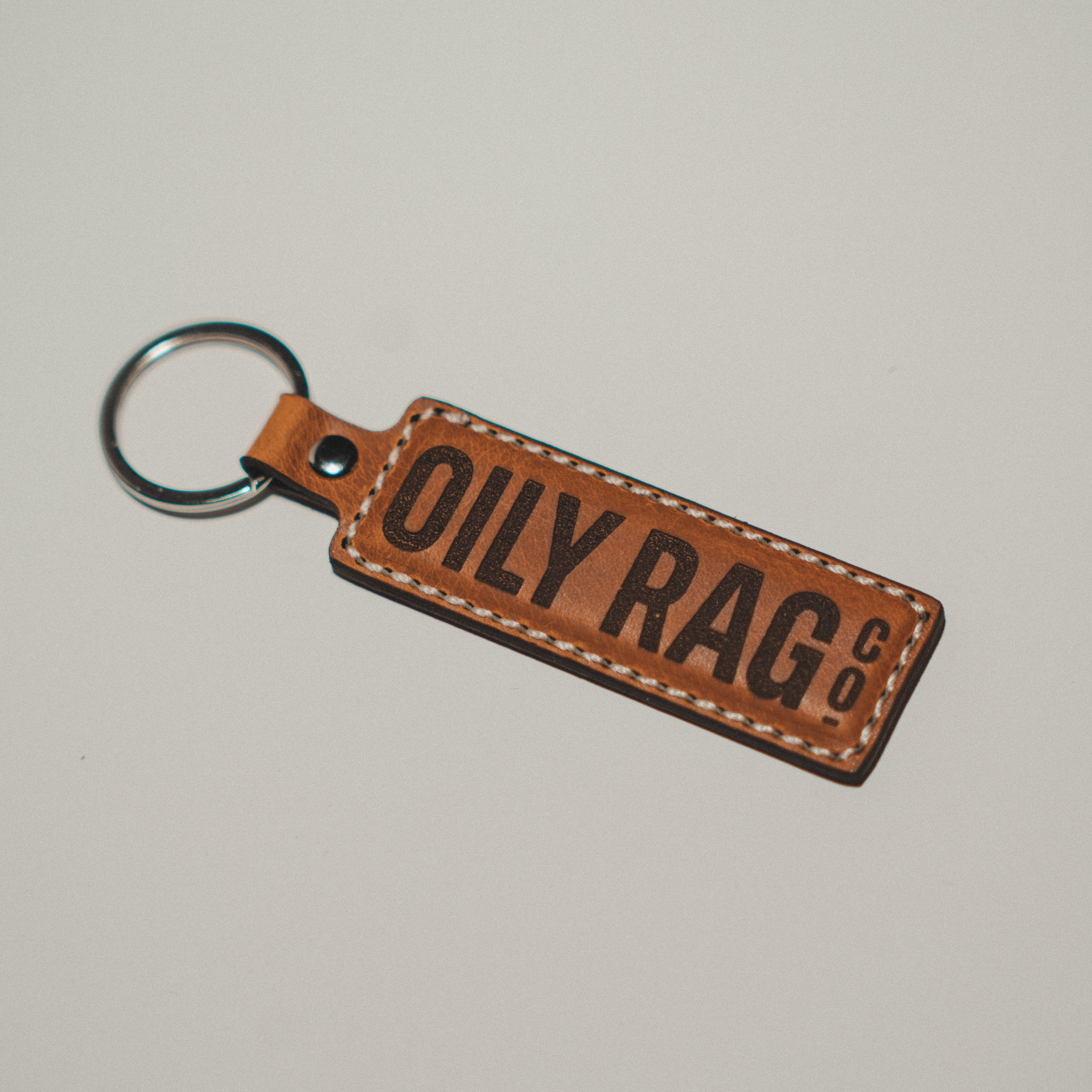 Hand Stitched Leather Keyring